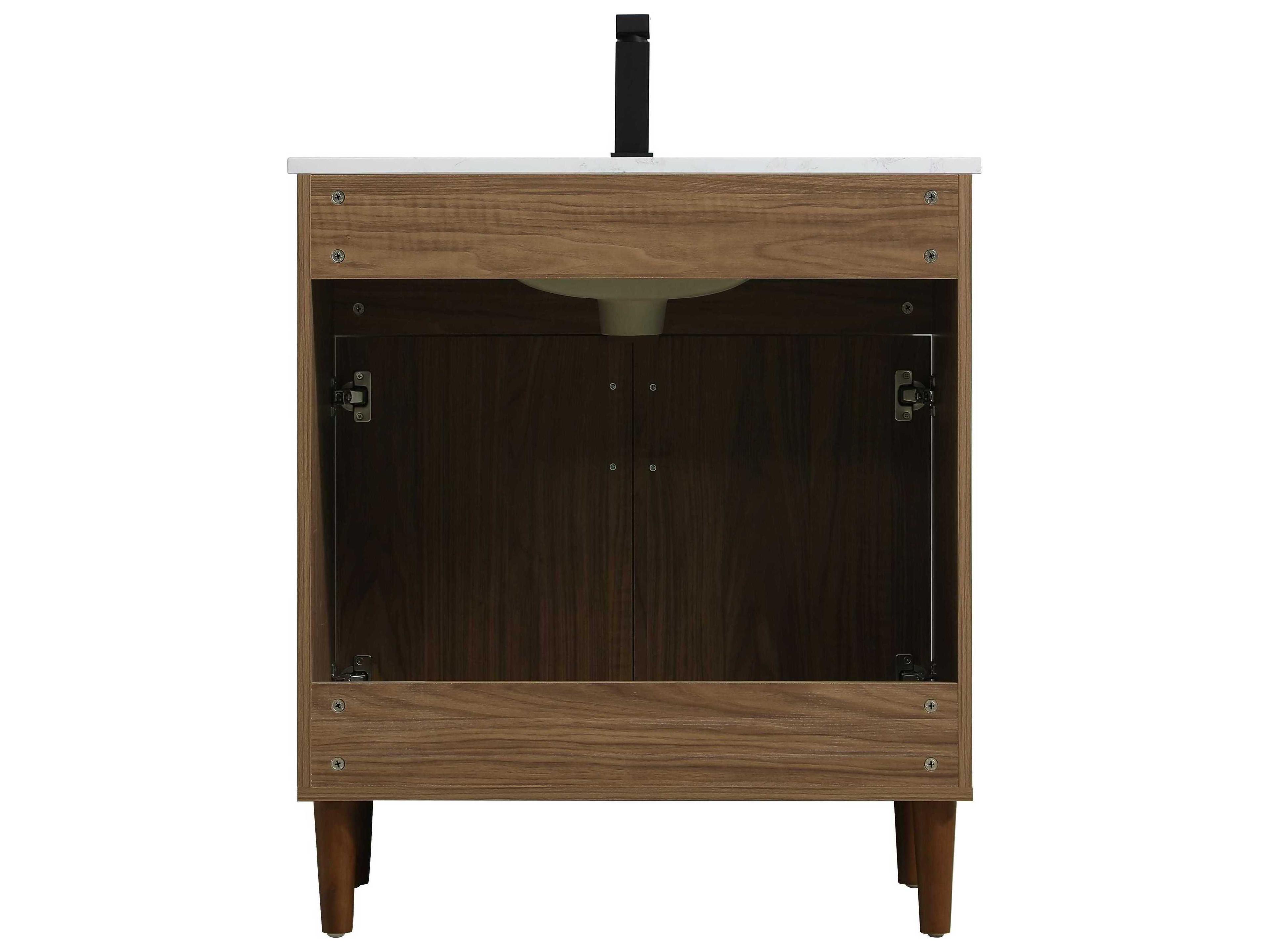 Elegant Lighting Chandler Walnut Brown 30" Vanity