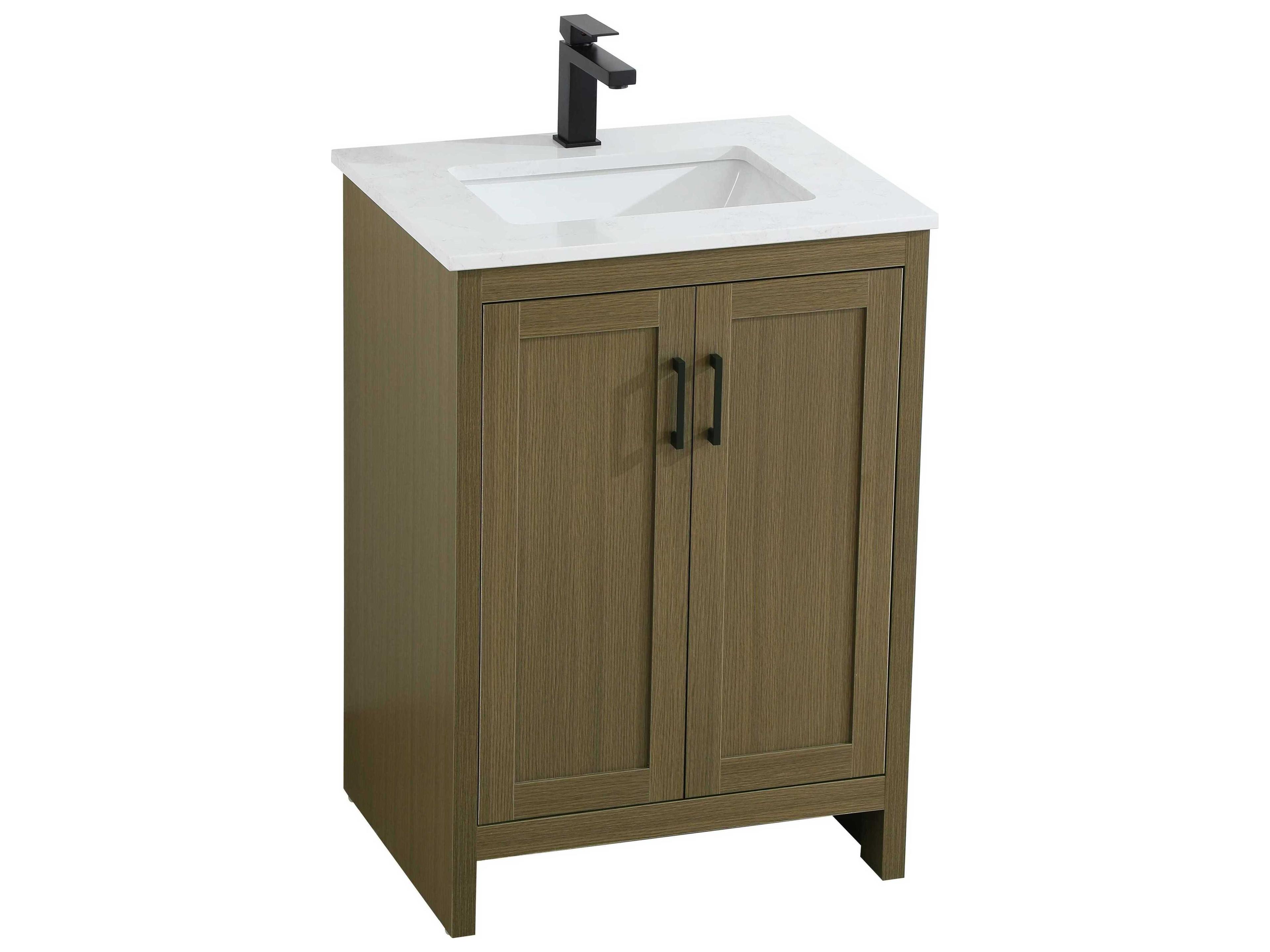 Elegant Lighting Finnley Chestnut Brown 24" Vanity