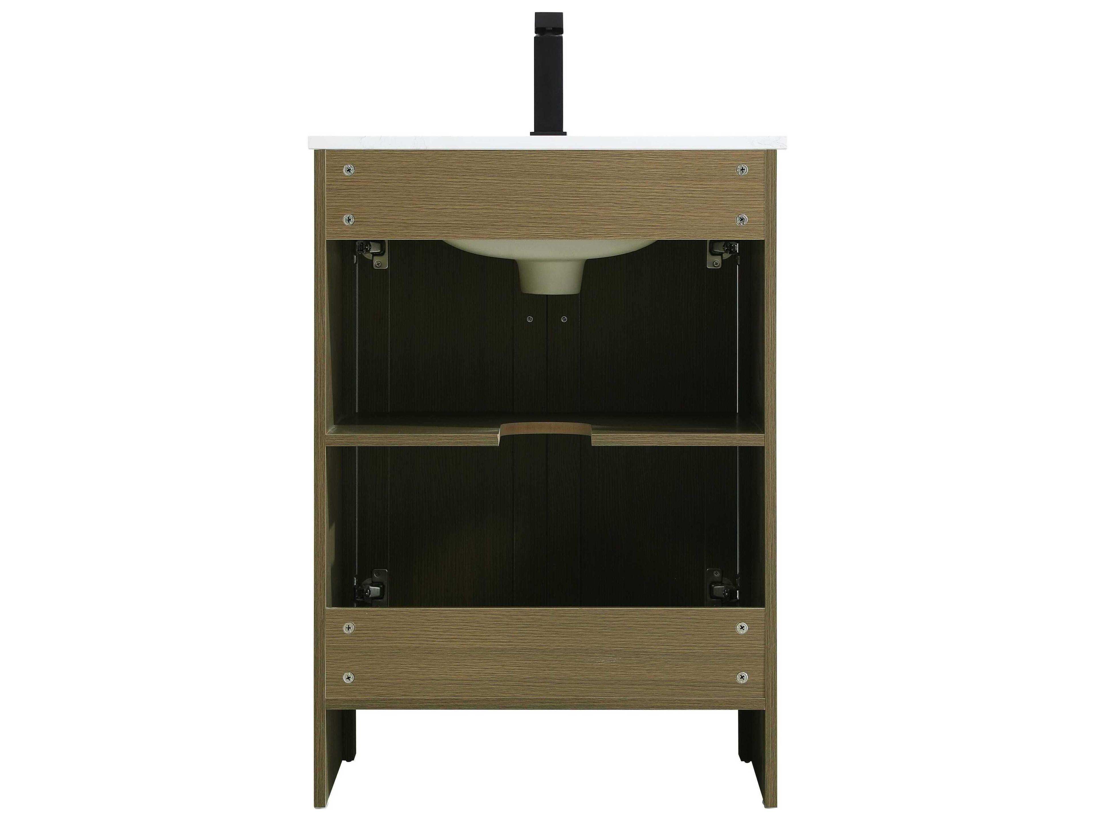 Elegant Lighting Finnley Chestnut Brown 24" Vanity