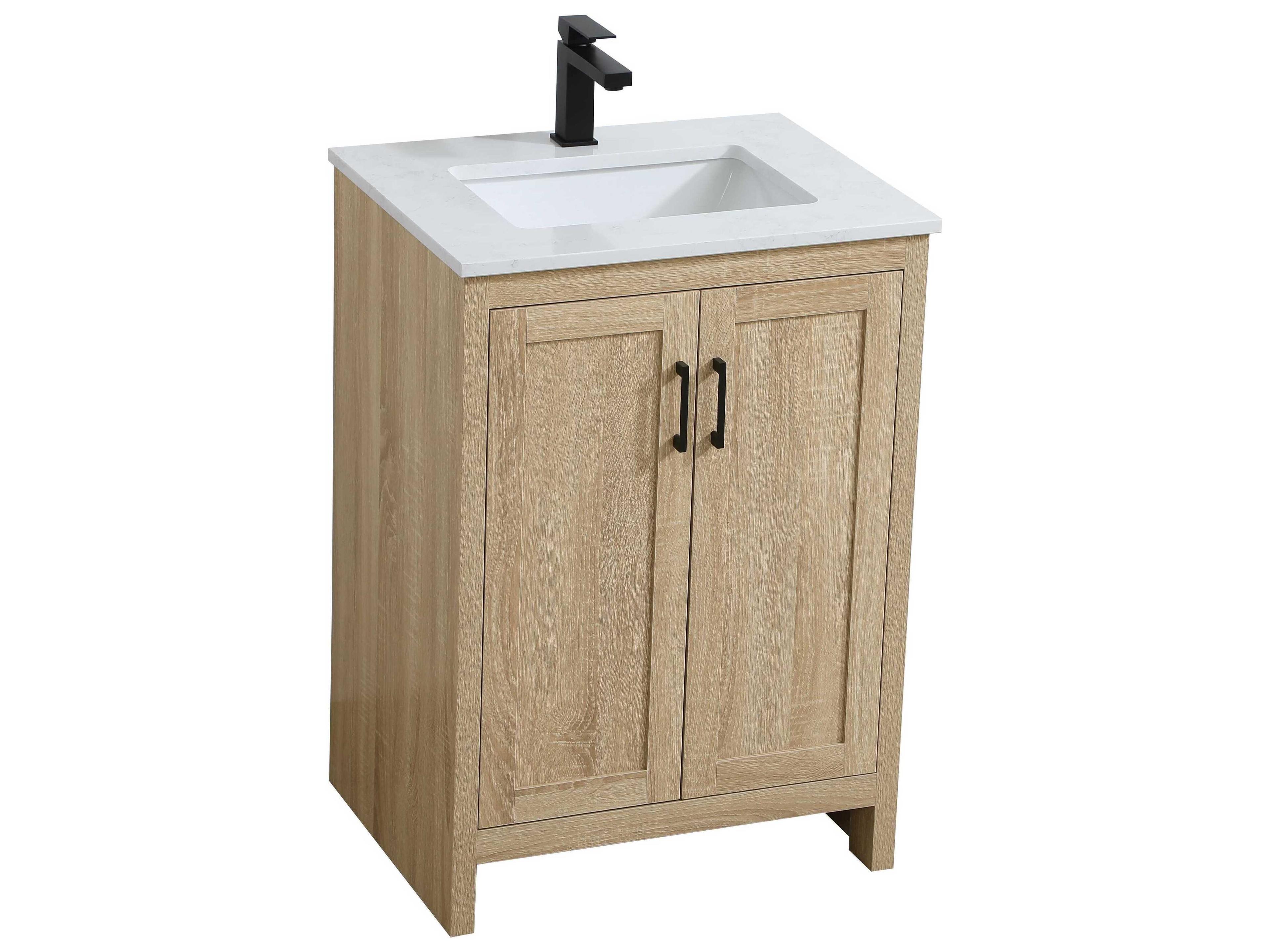 Elegant Lighting Finnley Mango Wood 24" Vanity