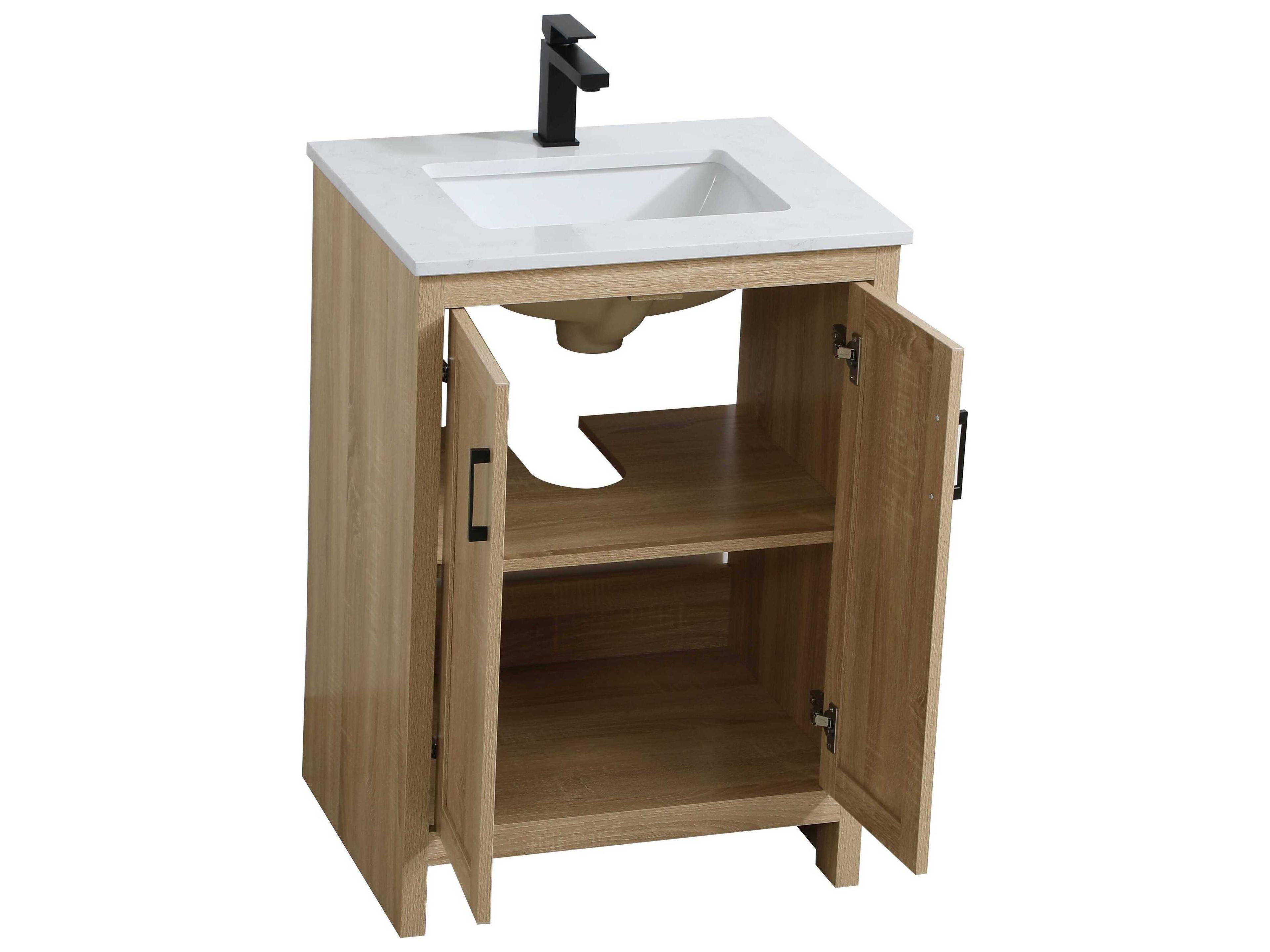 Elegant Lighting Finnley Mango Wood 24" Vanity