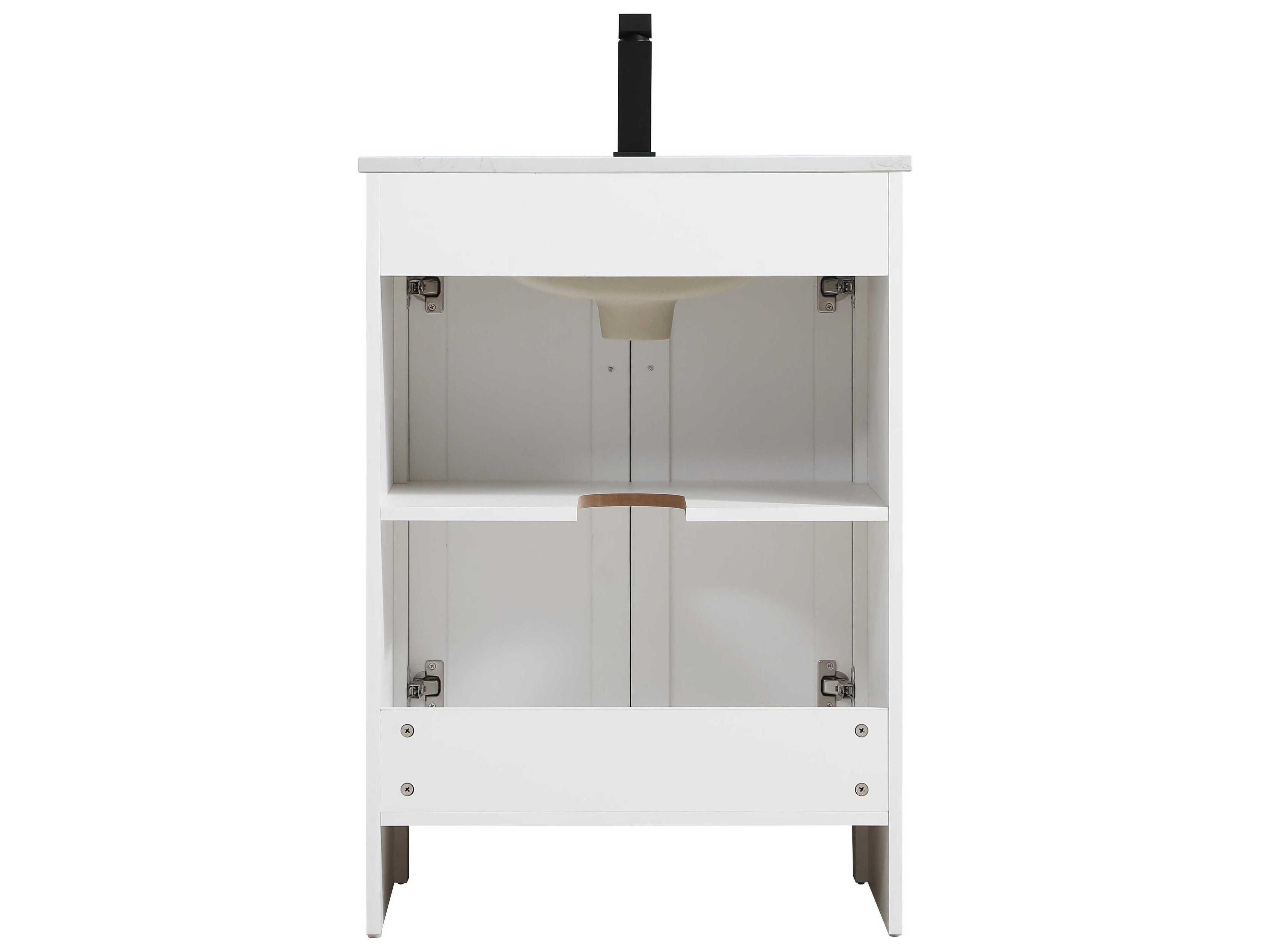 Elegant Lighting Finnley White 24" Vanity