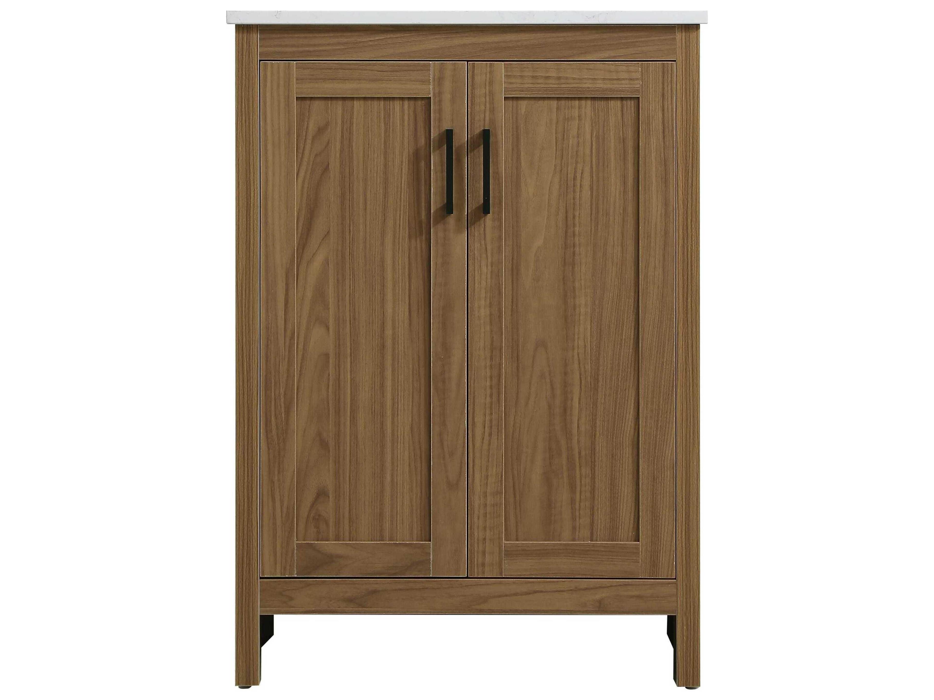 Elegant Lighting Finnley Walnut Brown 24" Vanity