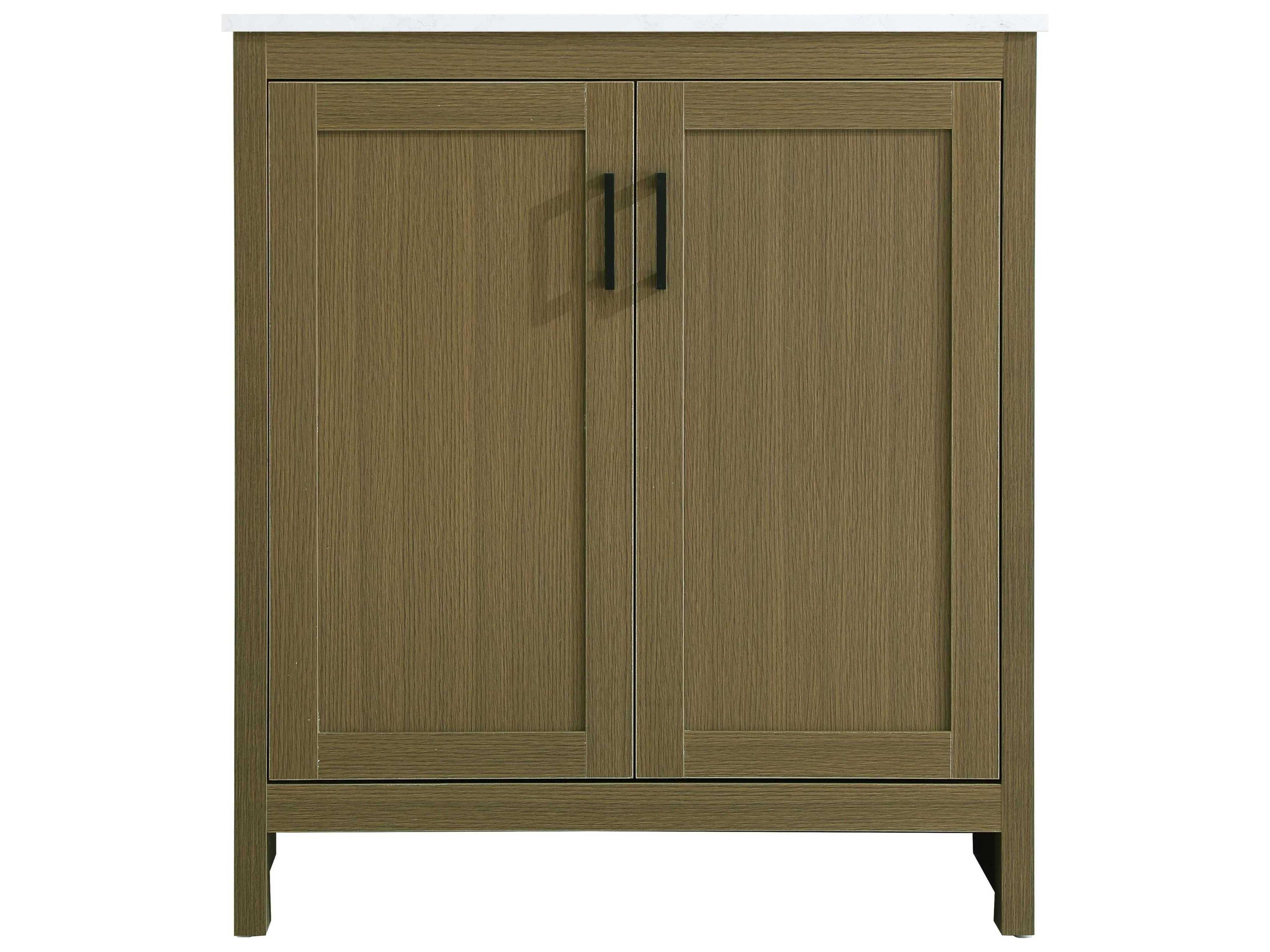 Elegant Lighting Finnley Chestnut Brown 30" Vanity