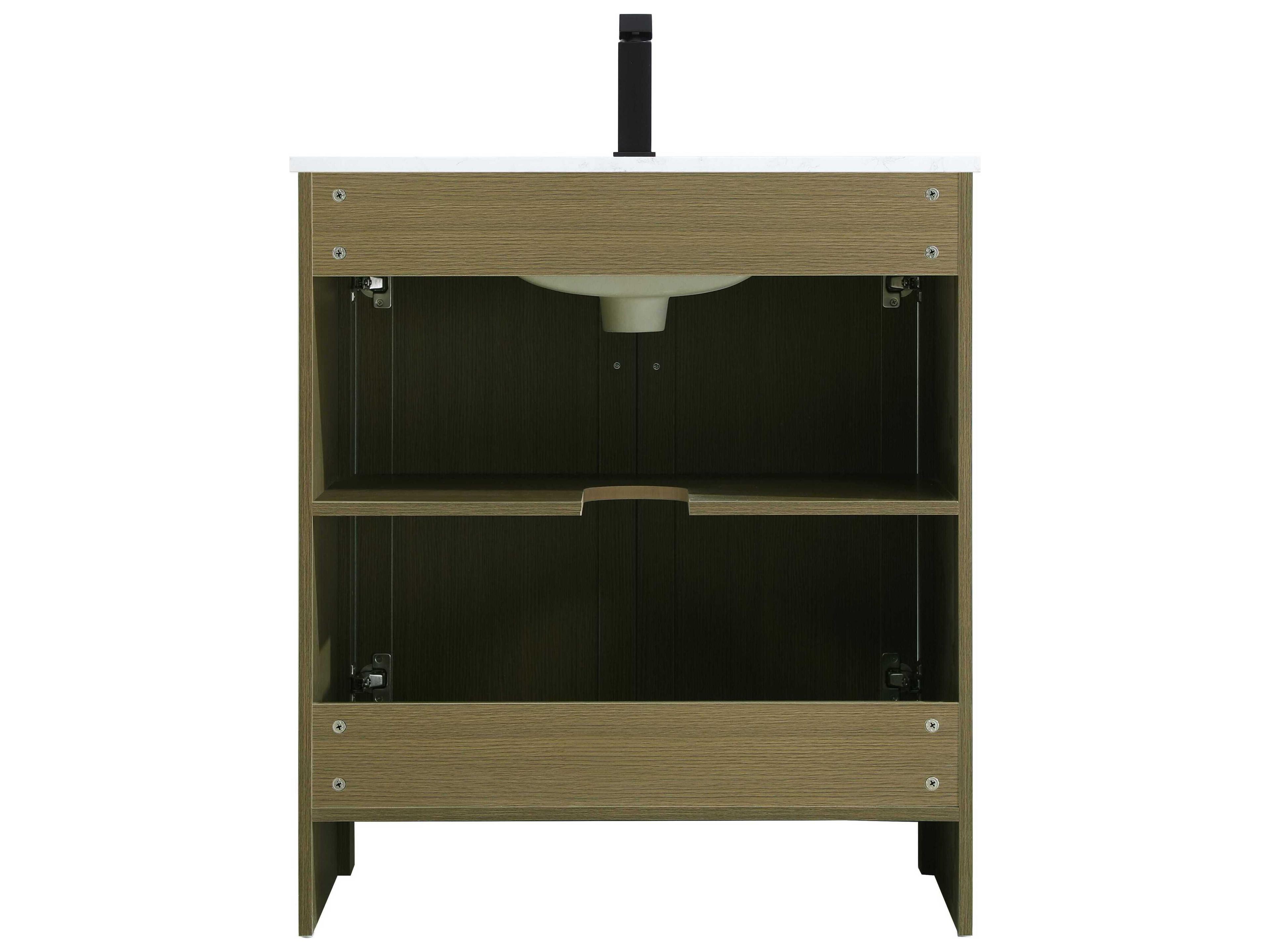 Elegant Lighting Finnley Chestnut Brown 30" Vanity