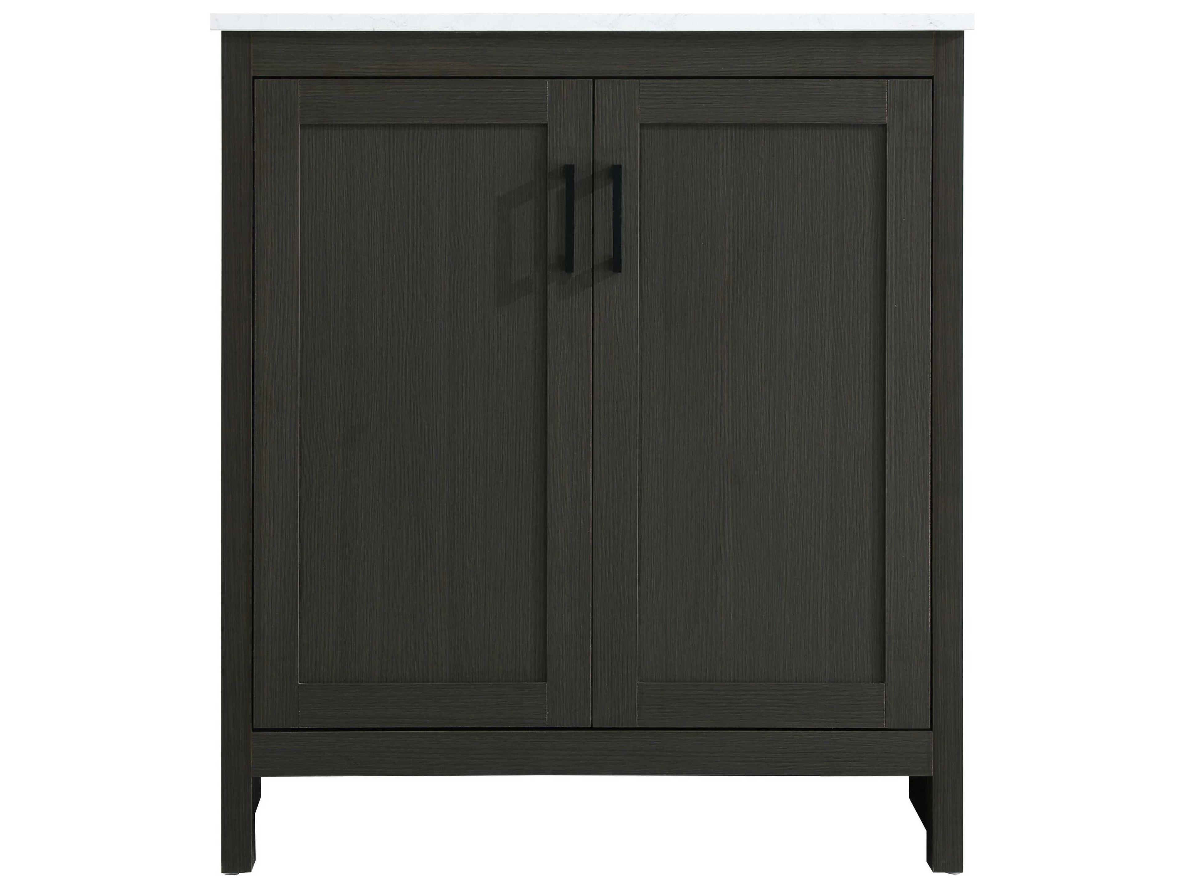 Elegant Lighting Finnley Mocha Brown 30" Vanity