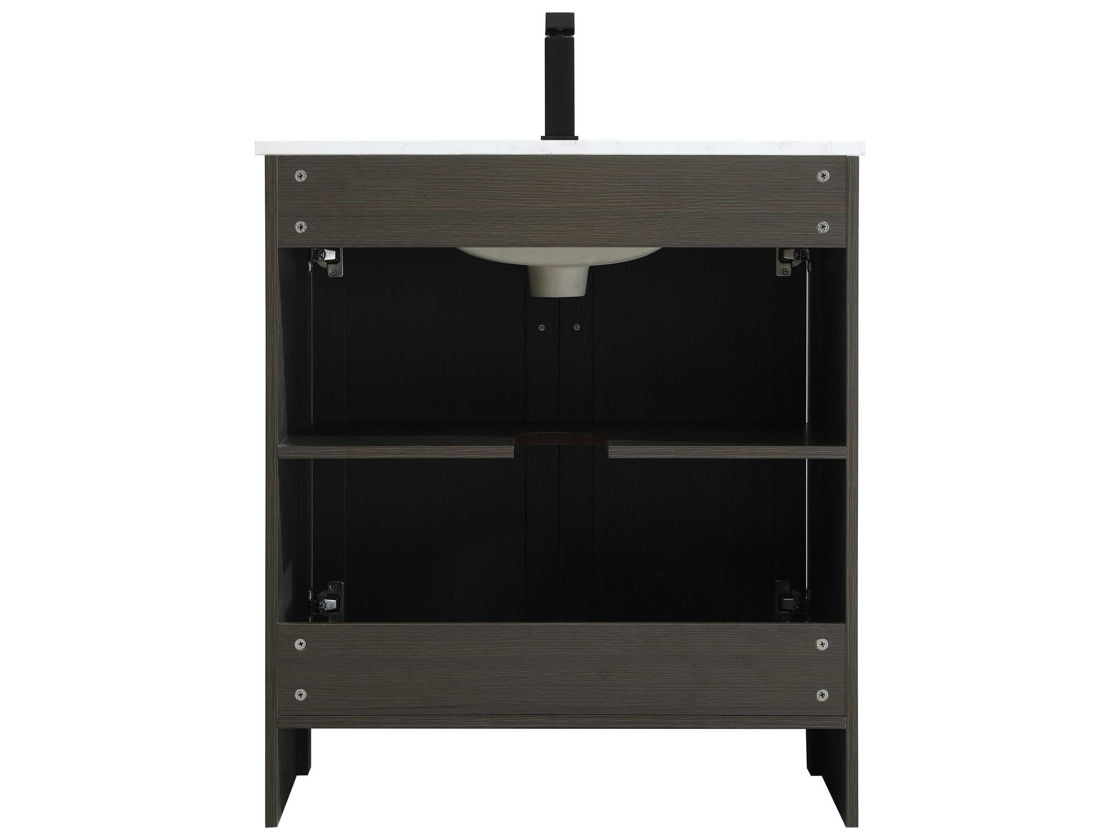 Elegant Lighting Finnley Mocha Brown 30" Vanity