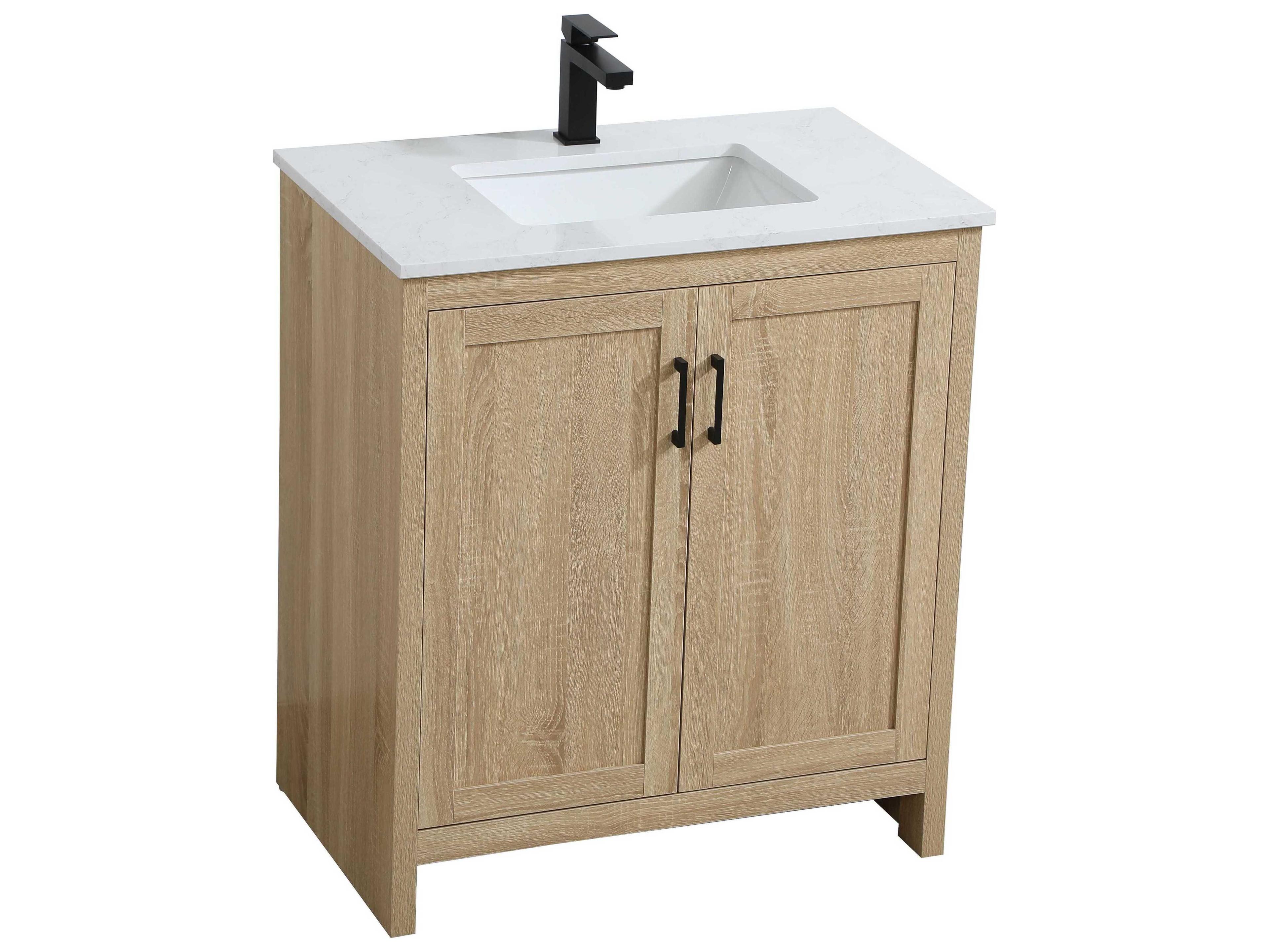 Elegant Lighting Finnley Mango Wood 30" Vanity