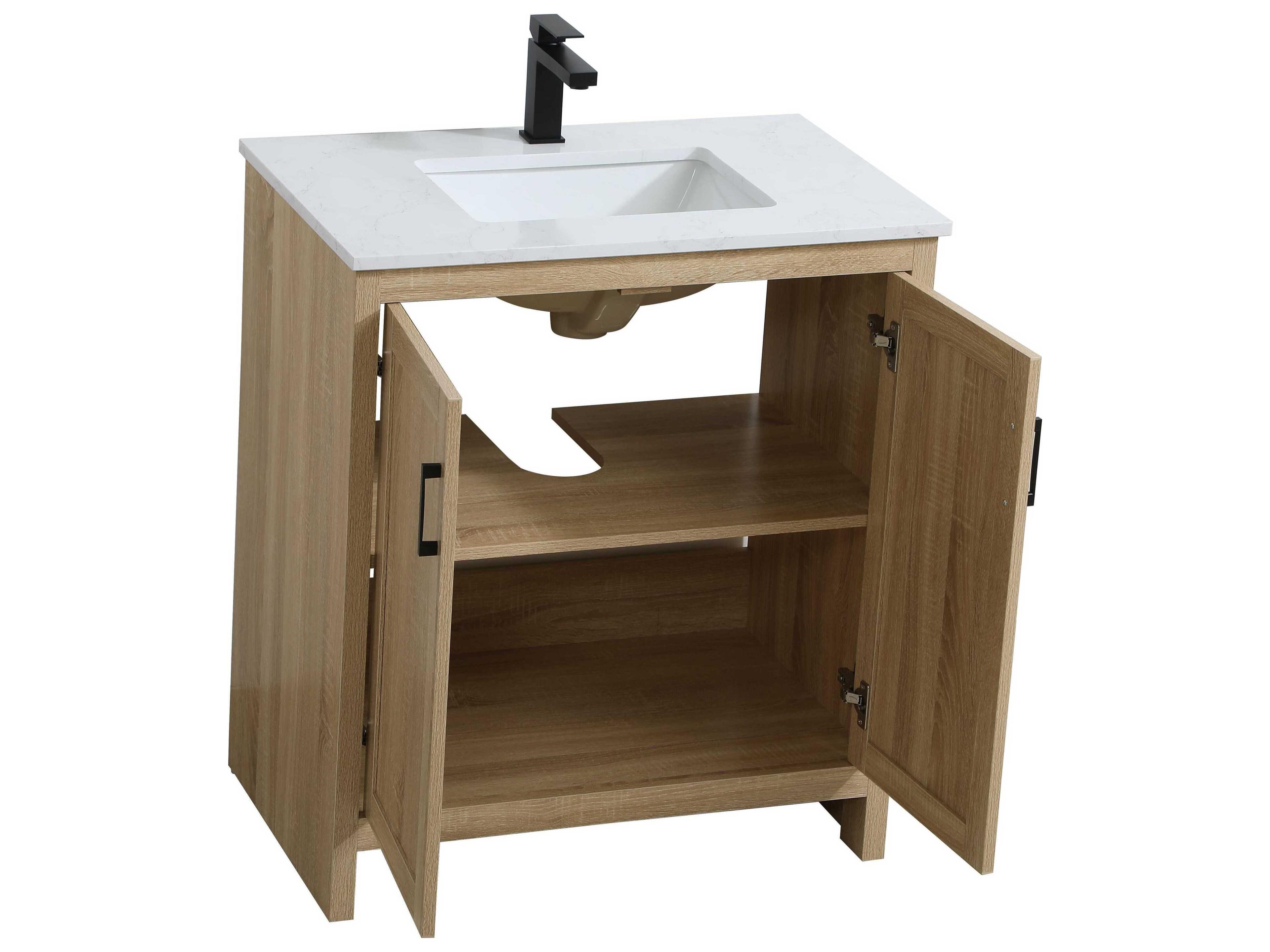 Elegant Lighting Finnley Mango Wood 30" Vanity