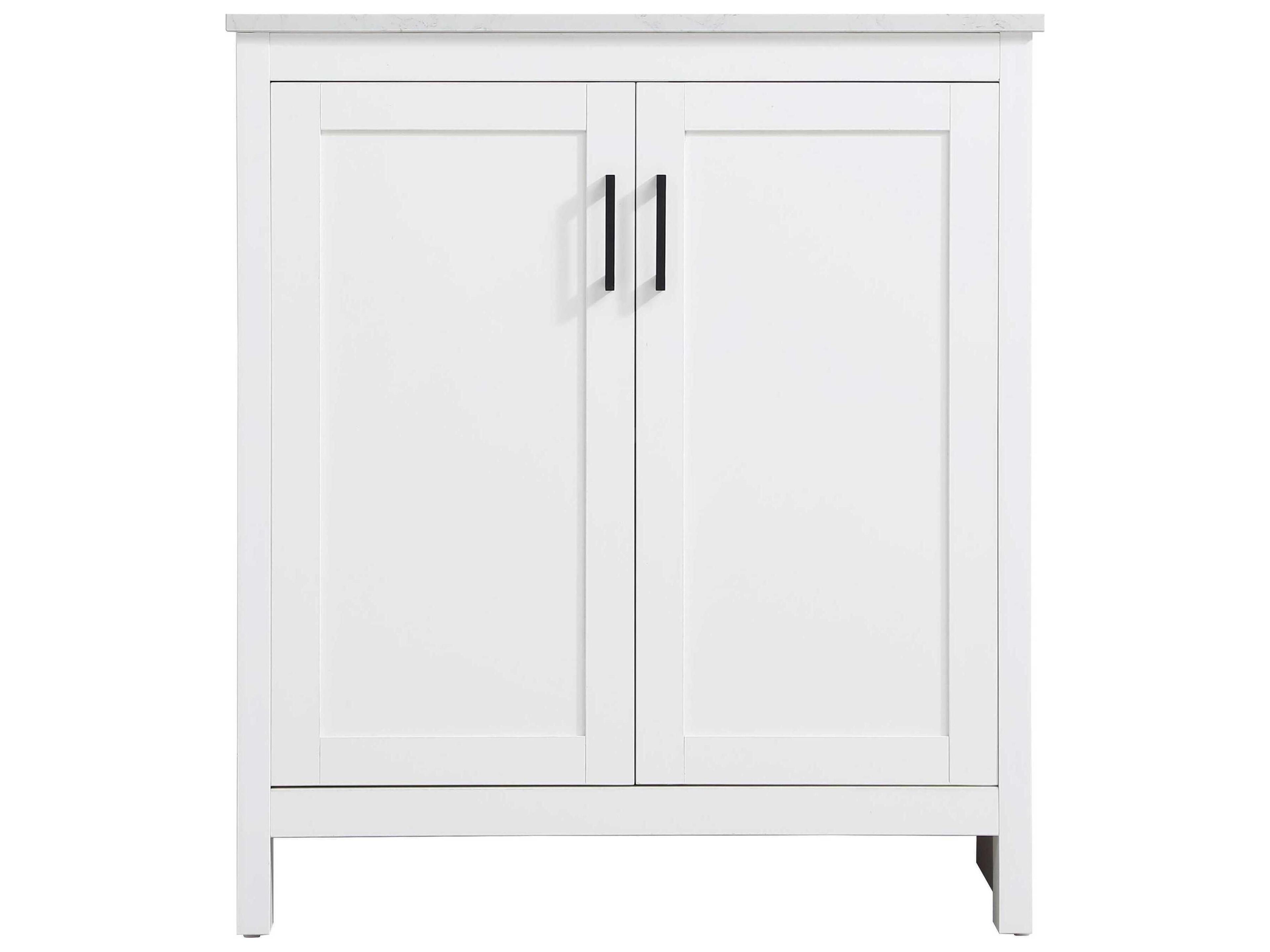 Elegant Lighting Finnley White 30" Vanity