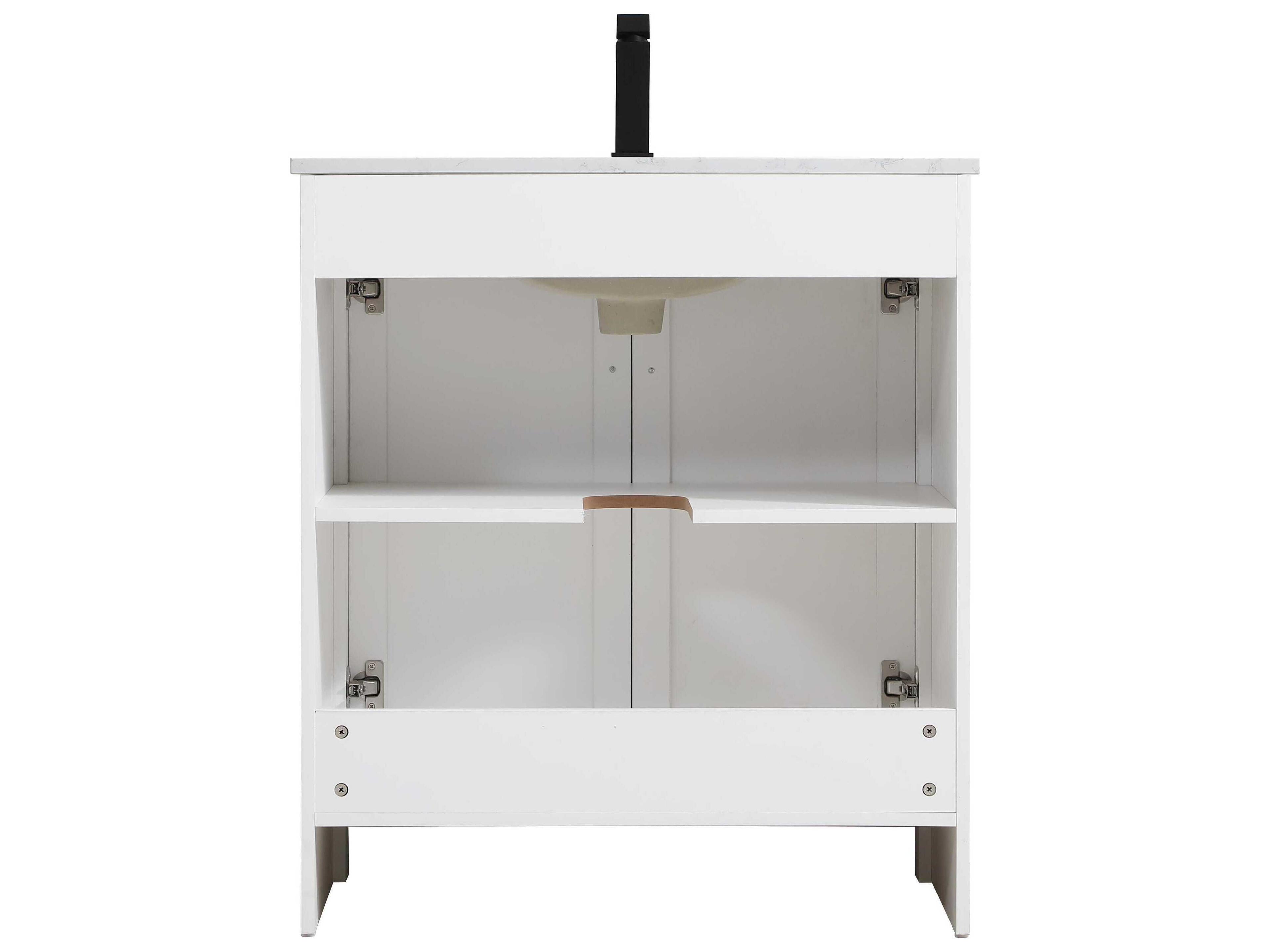 Elegant Lighting Finnley White 30" Vanity