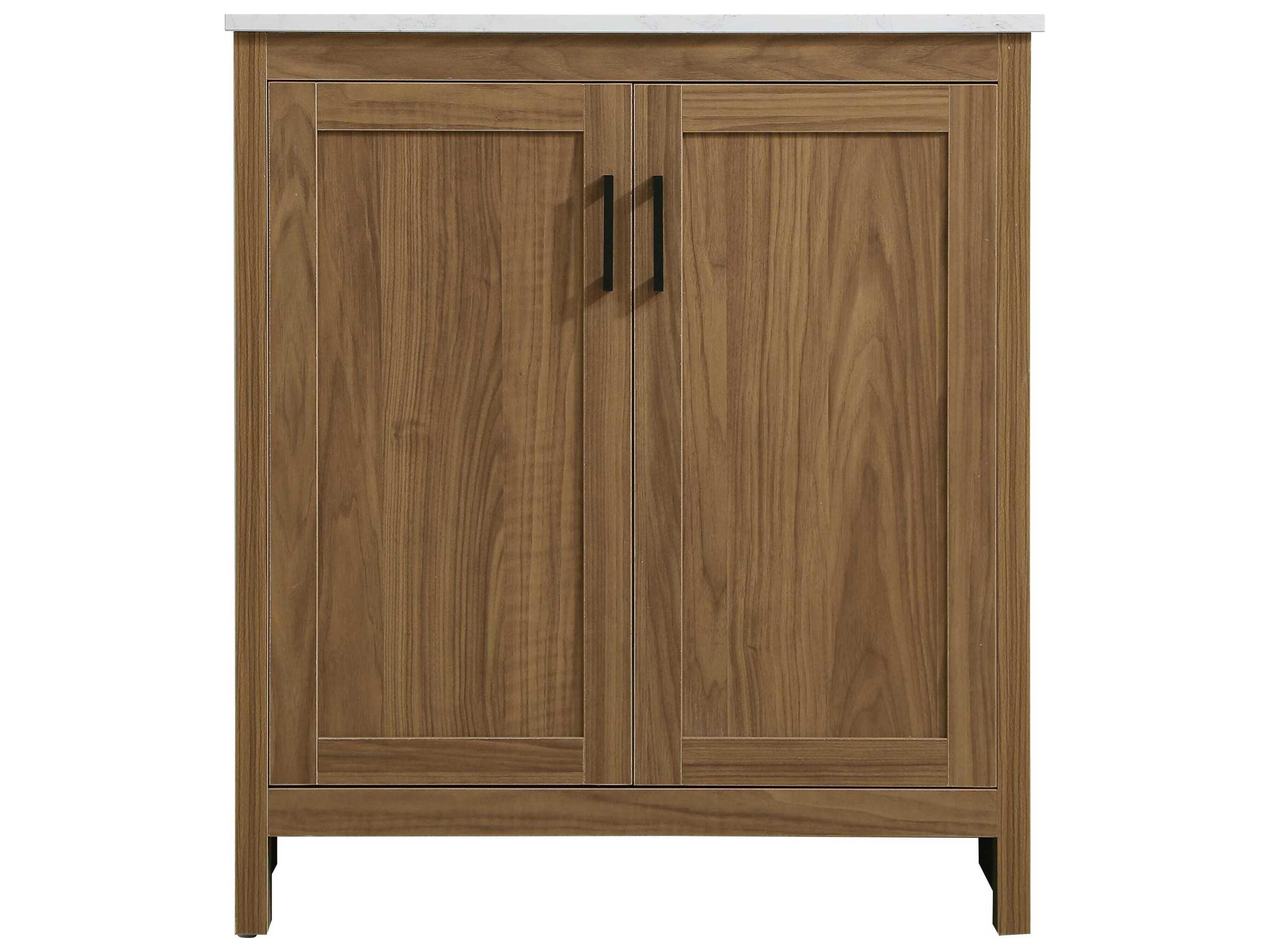 Elegant Lighting Finnley Walnut Brown 30" Vanity
