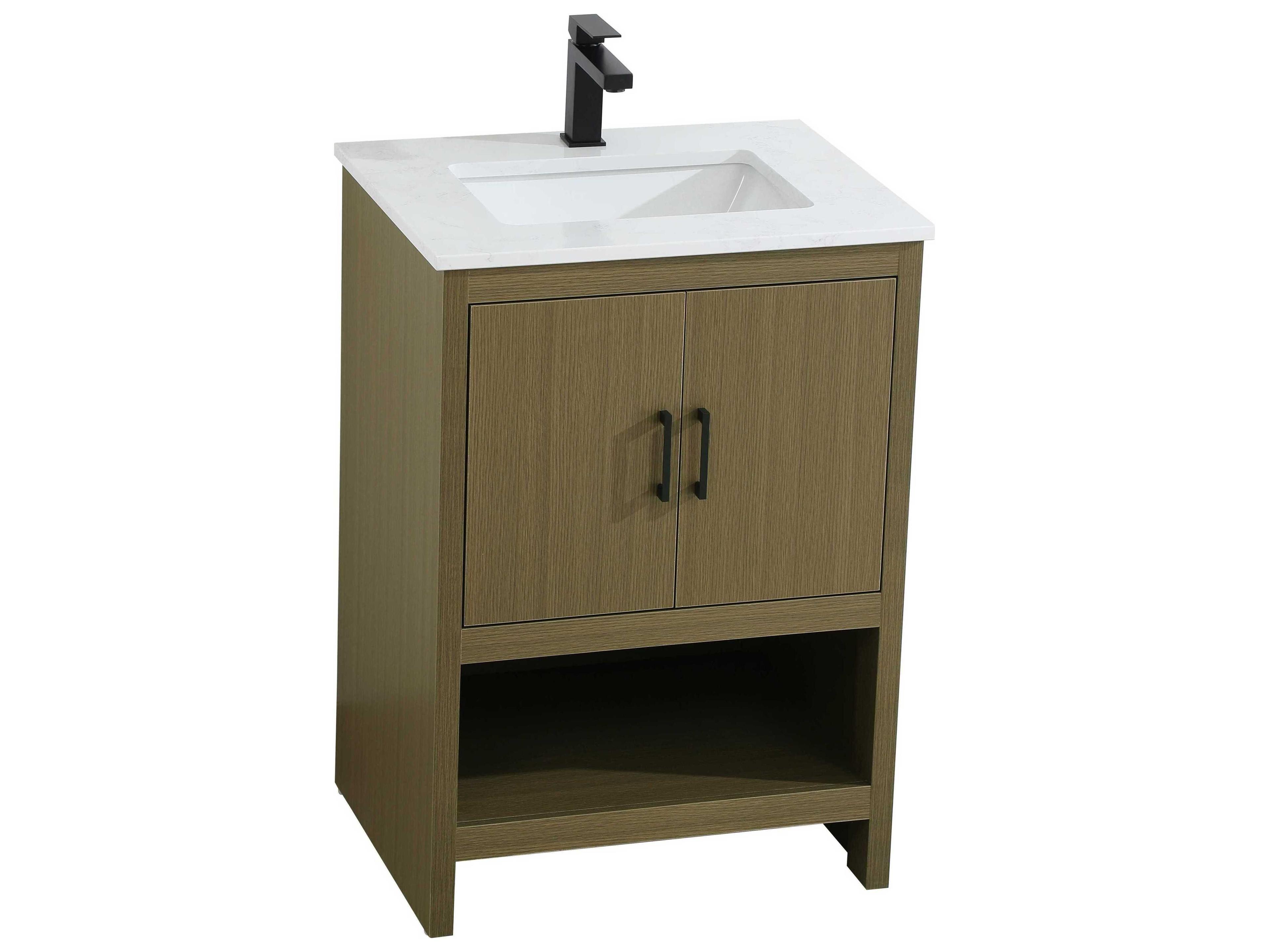 Elegant Lighting Ira Chestnut Brown 24" Vanity