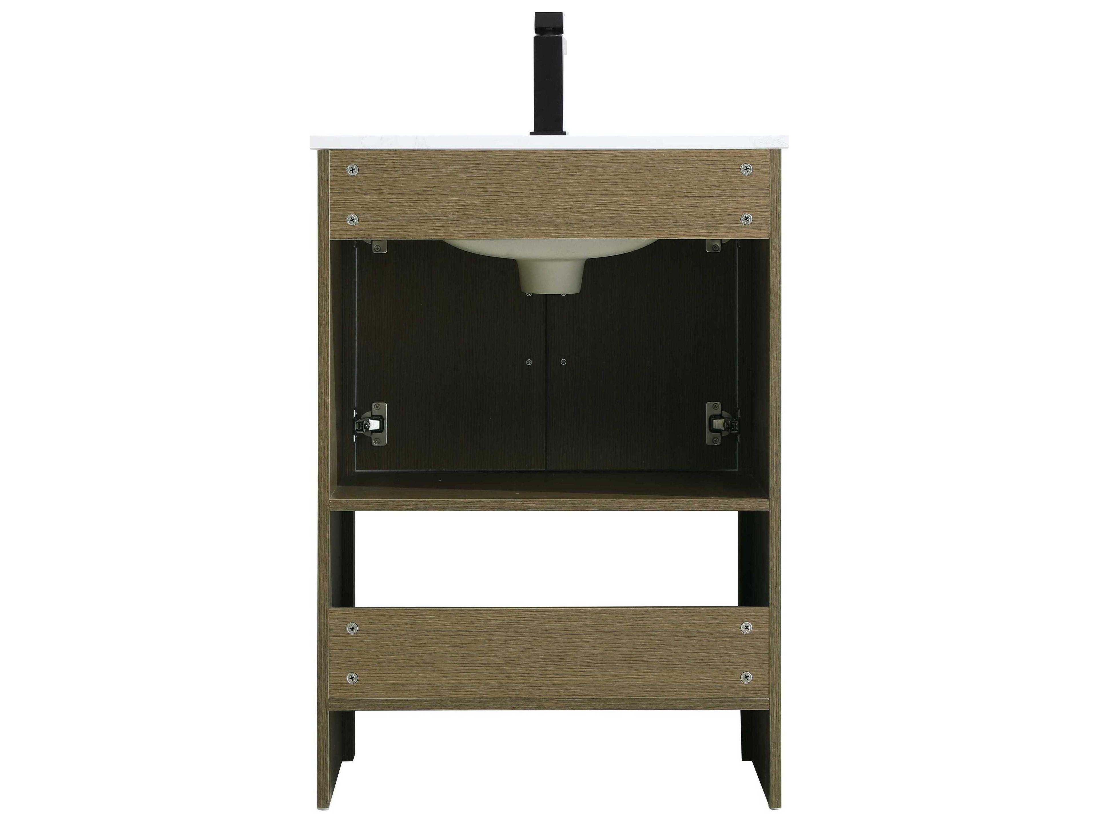 Elegant Lighting Ira Chestnut Brown 24" Vanity