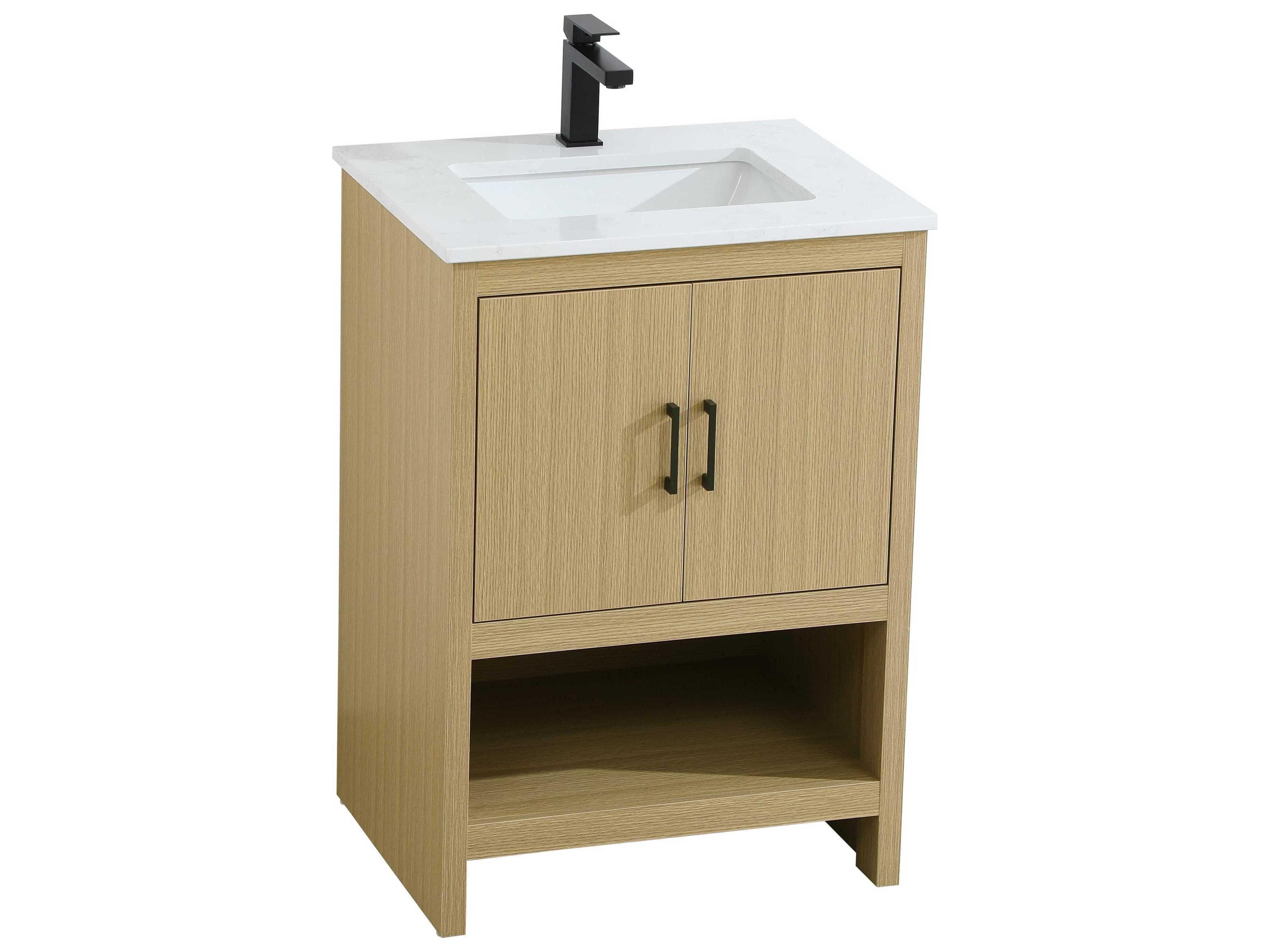 Elegant Lighting Ira Honey Brown 24" Vanity