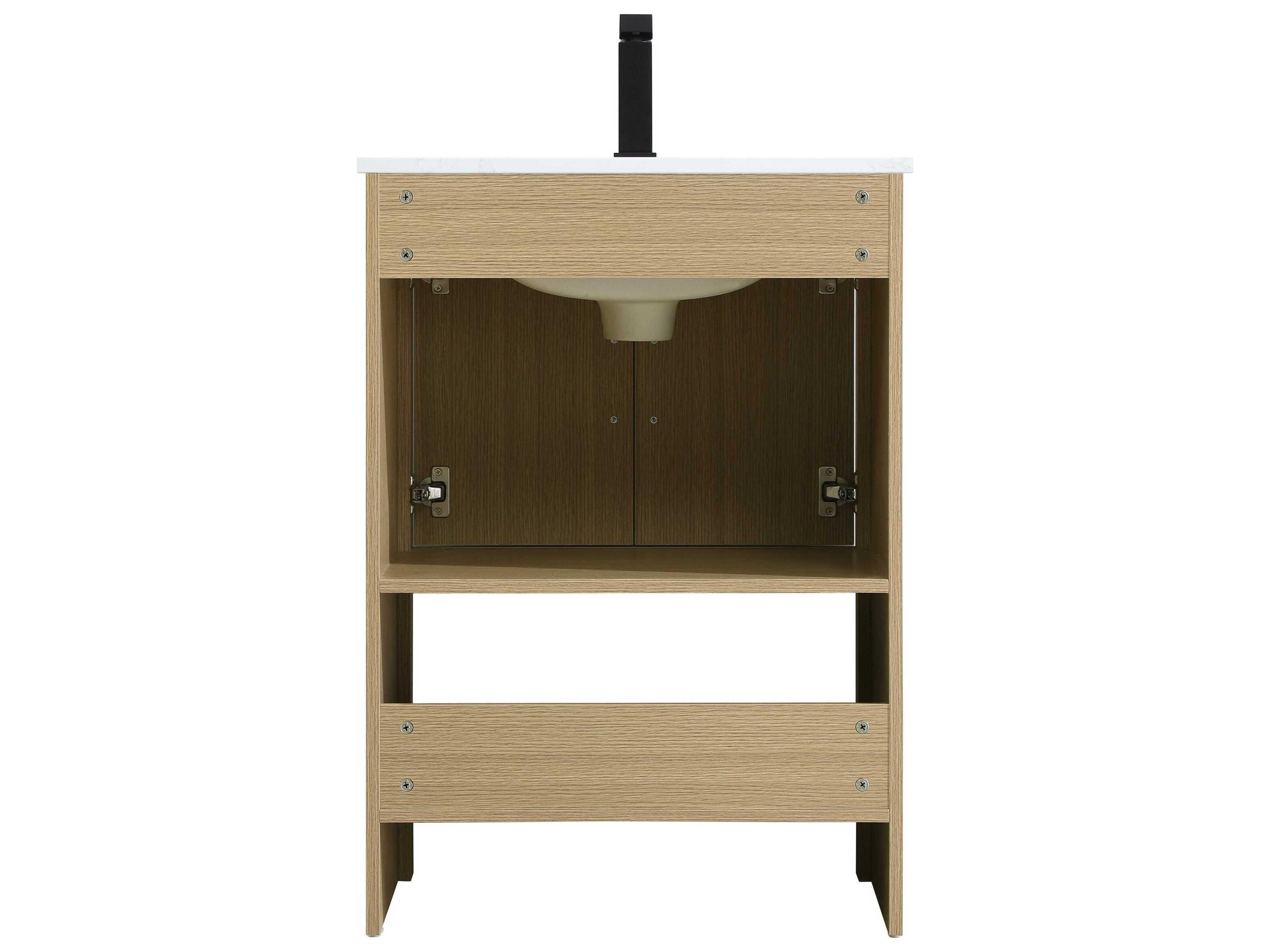 Elegant Lighting Ira Honey Brown 24" Vanity