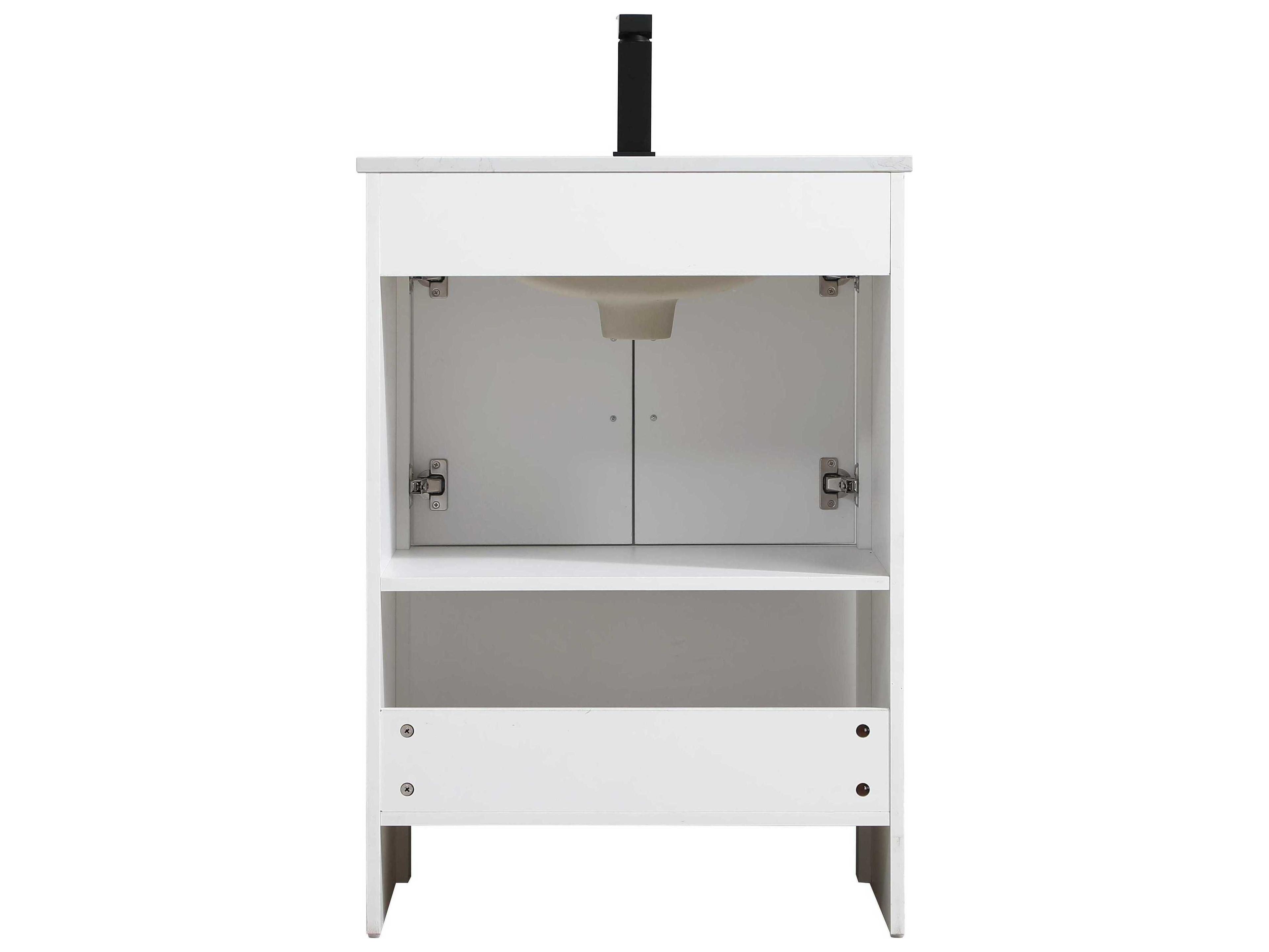 Elegant Lighting Ira White 24" Vanity