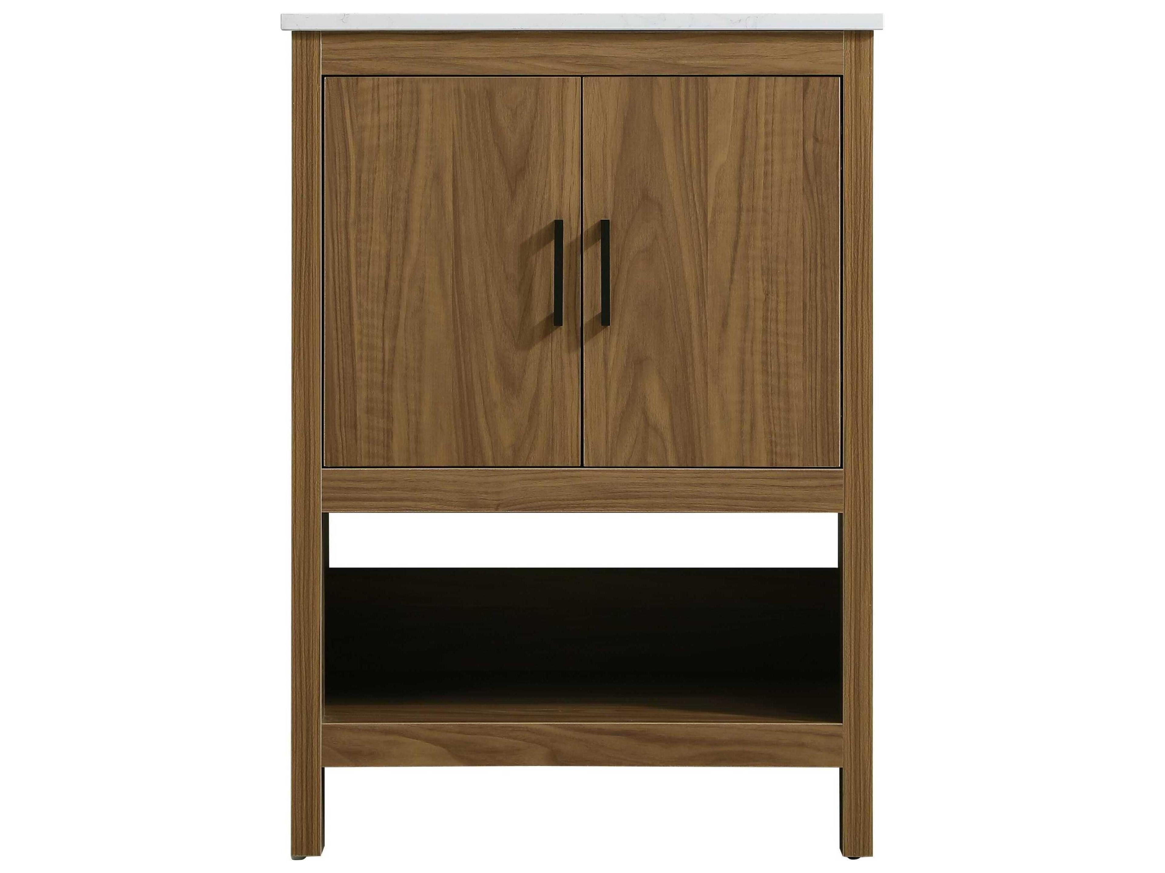 Elegant Lighting Ira Walnut Brown 24" Vanity