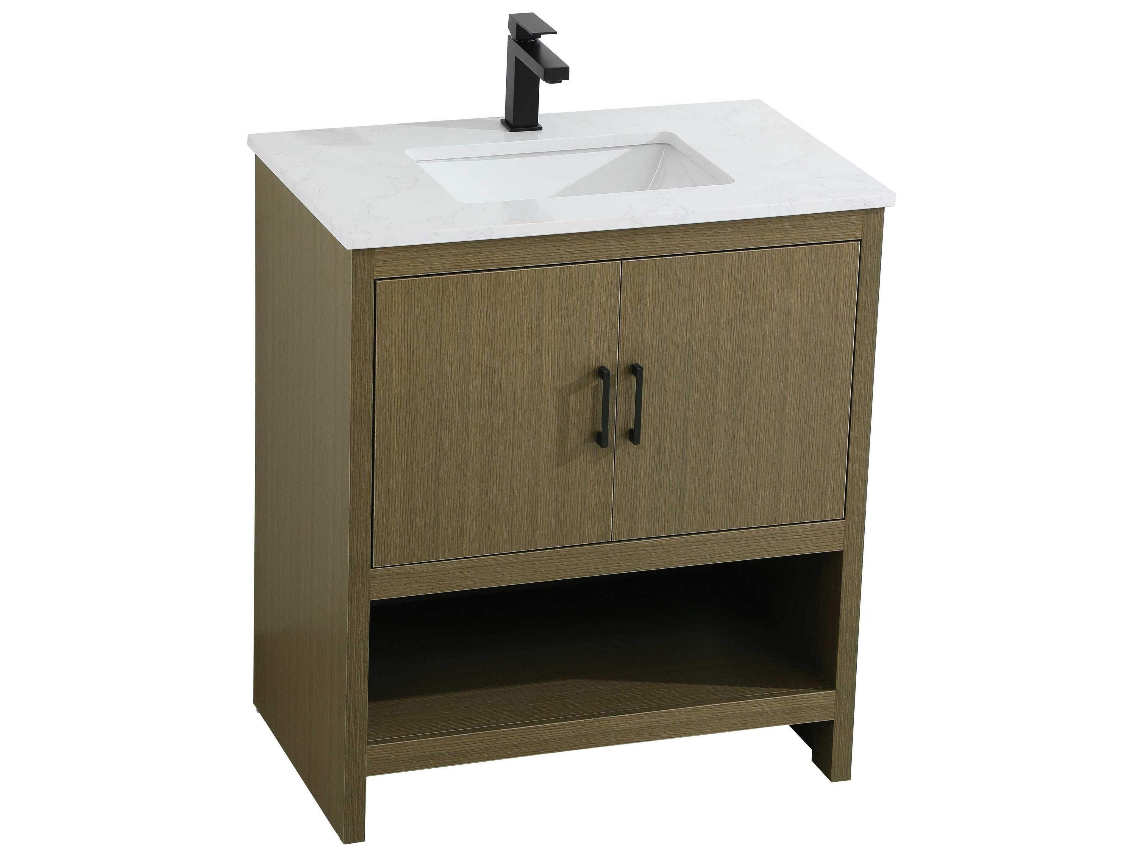 Elegant Lighting Ira Chestnut Brown 30" Vanity