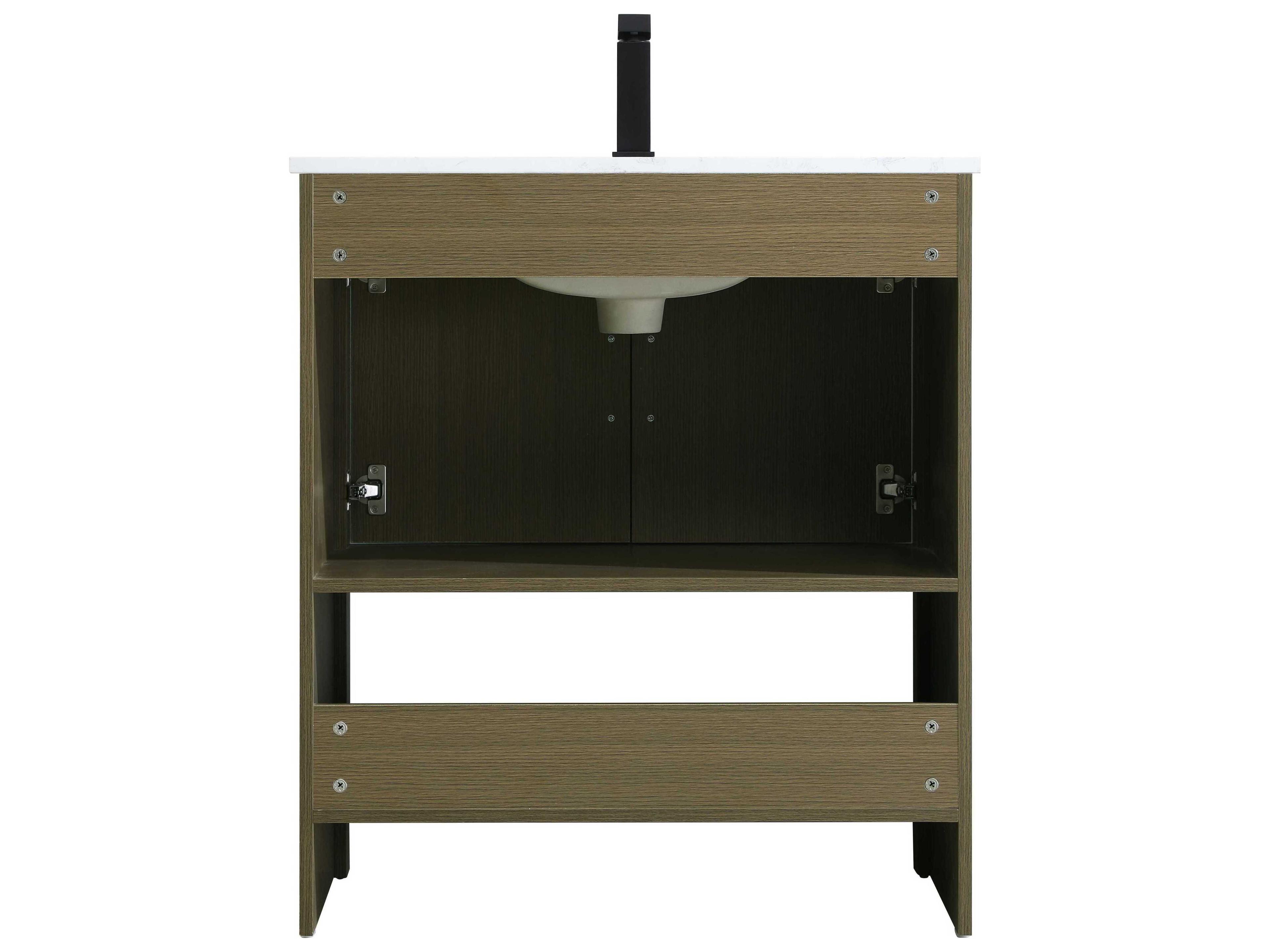 Elegant Lighting Ira Chestnut Brown 30" Vanity