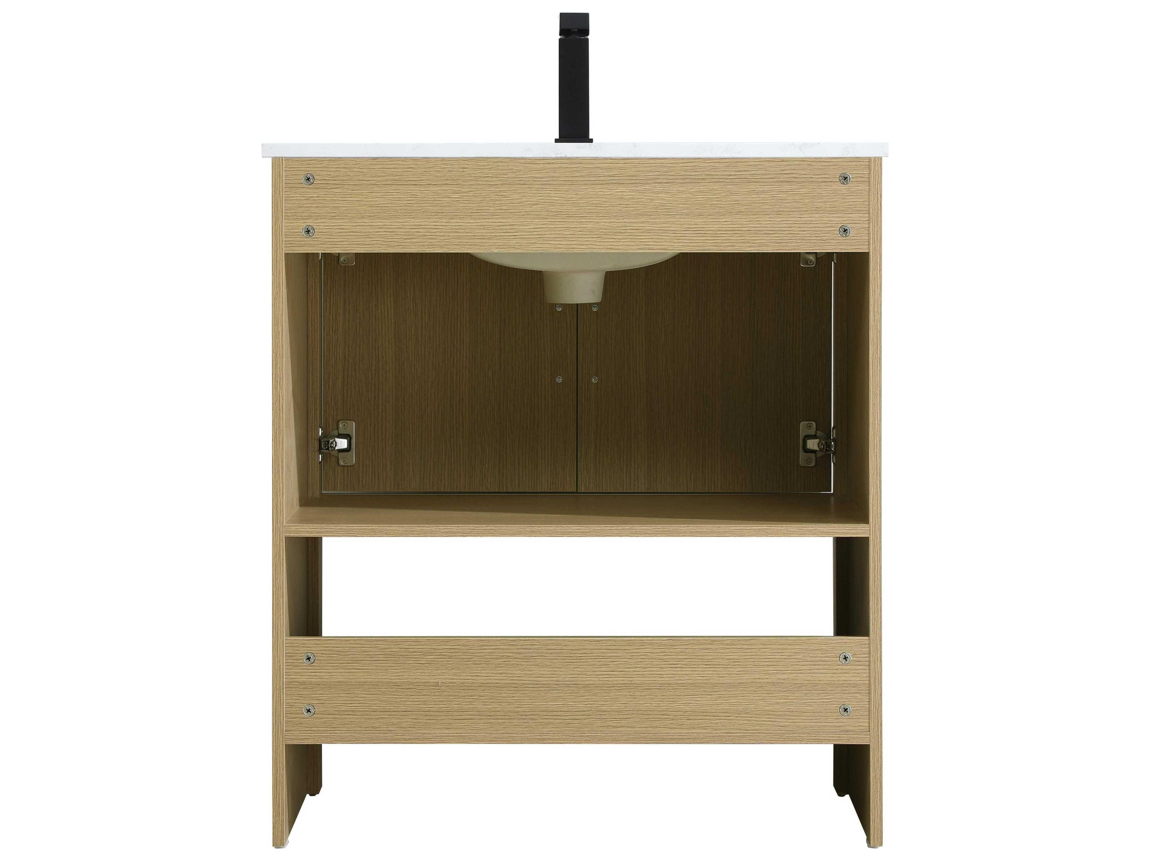 Elegant Lighting Ira Honey Brown 30" Vanity