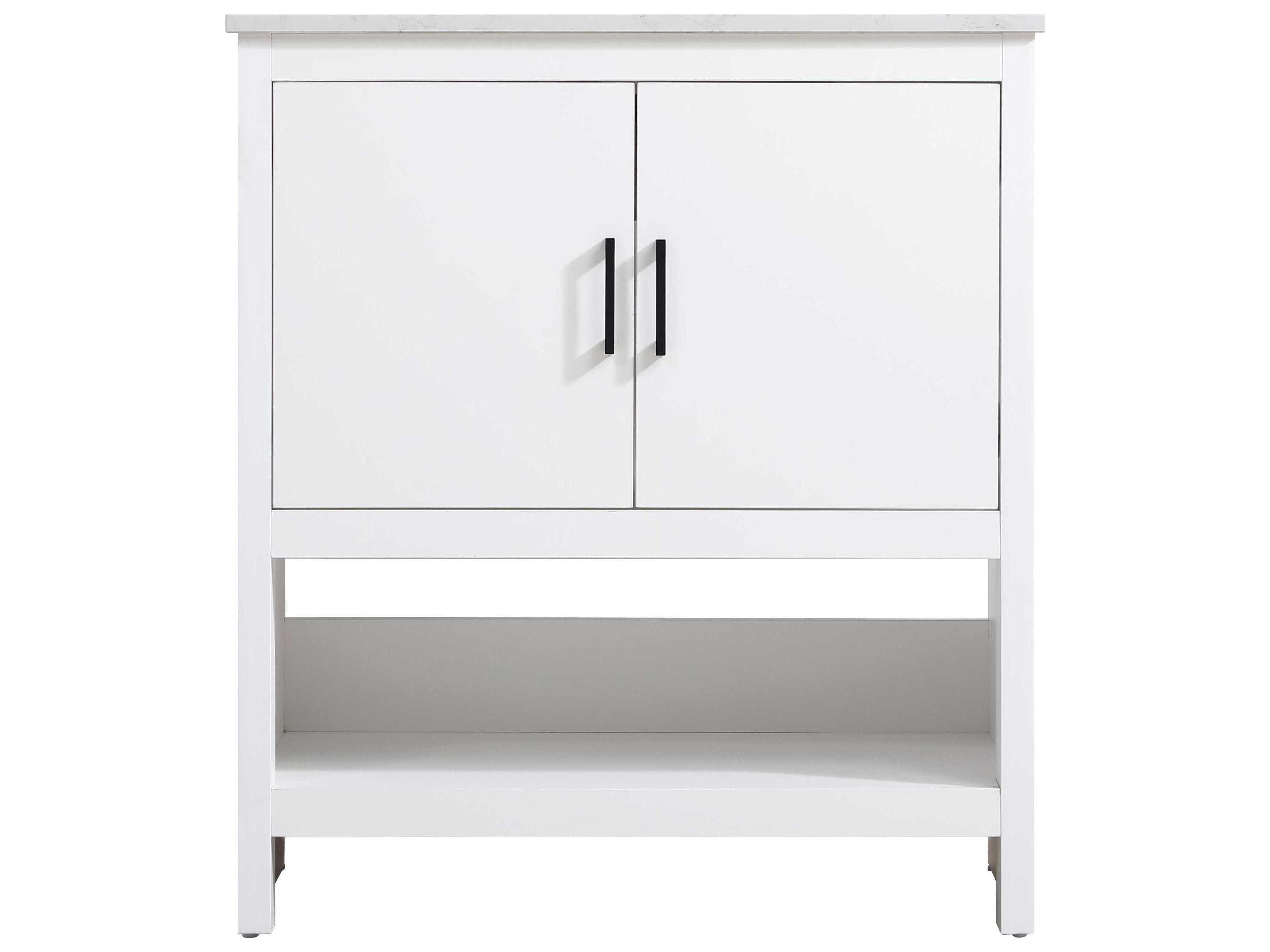 Elegant Lighting Ira White 30" Vanity