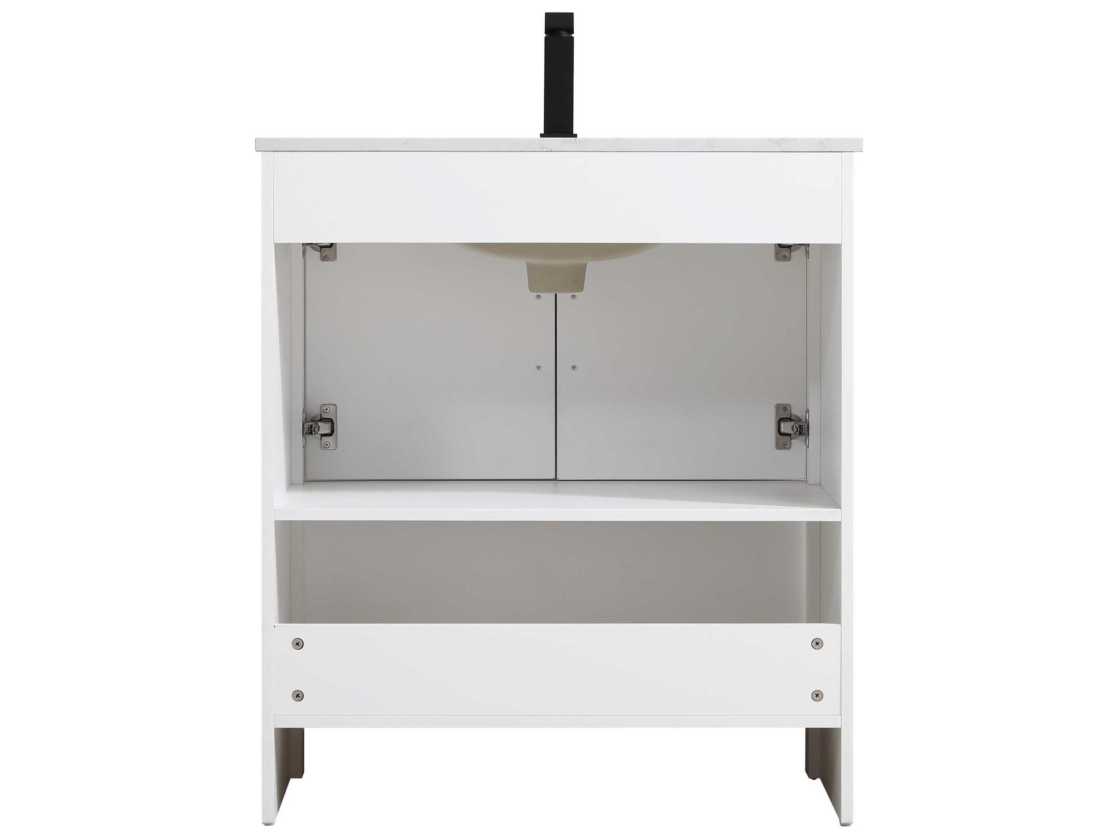 Elegant Lighting Ira White 30" Vanity