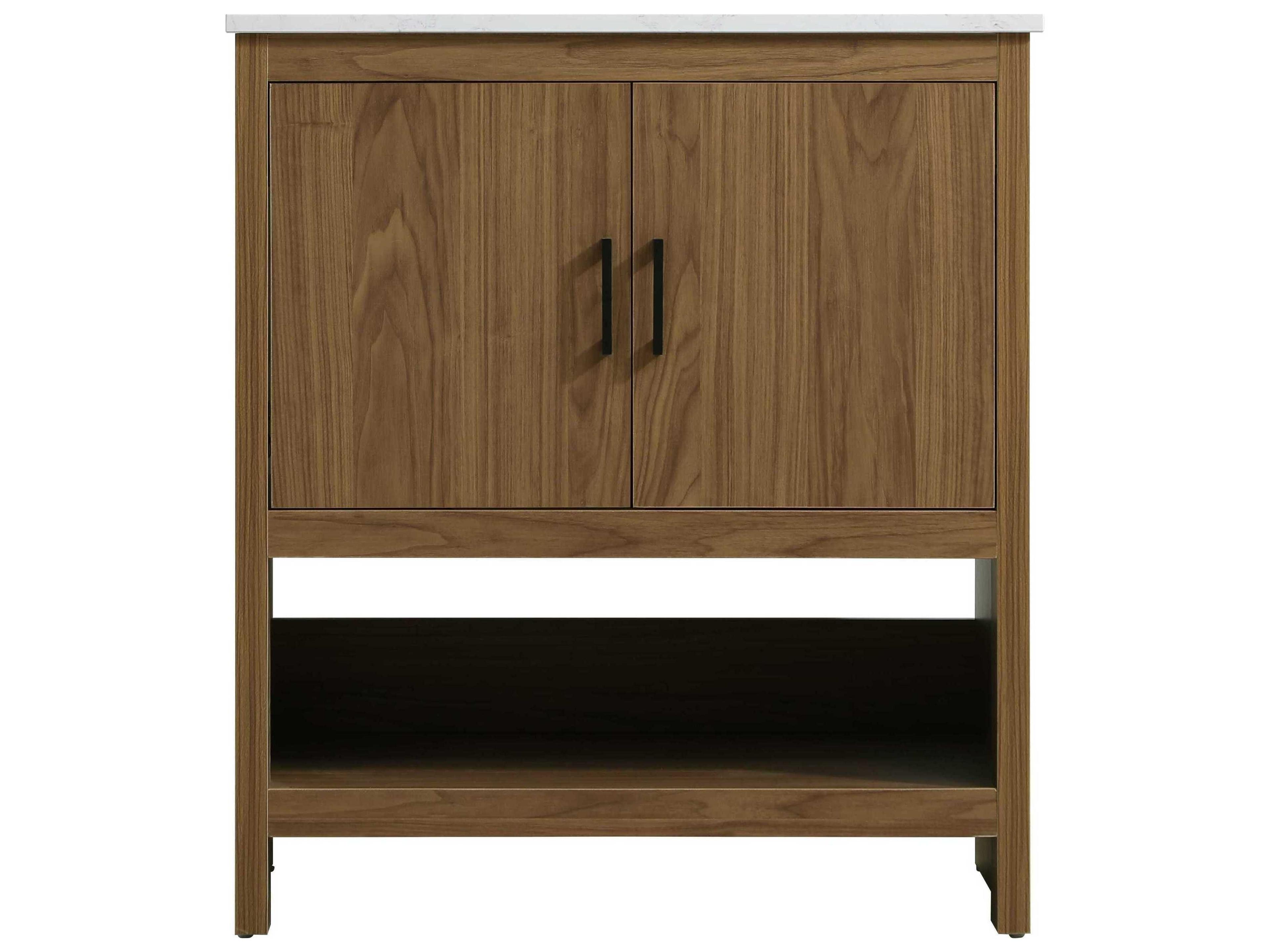 Elegant Lighting Ira Walnut Brown 30" Vanity