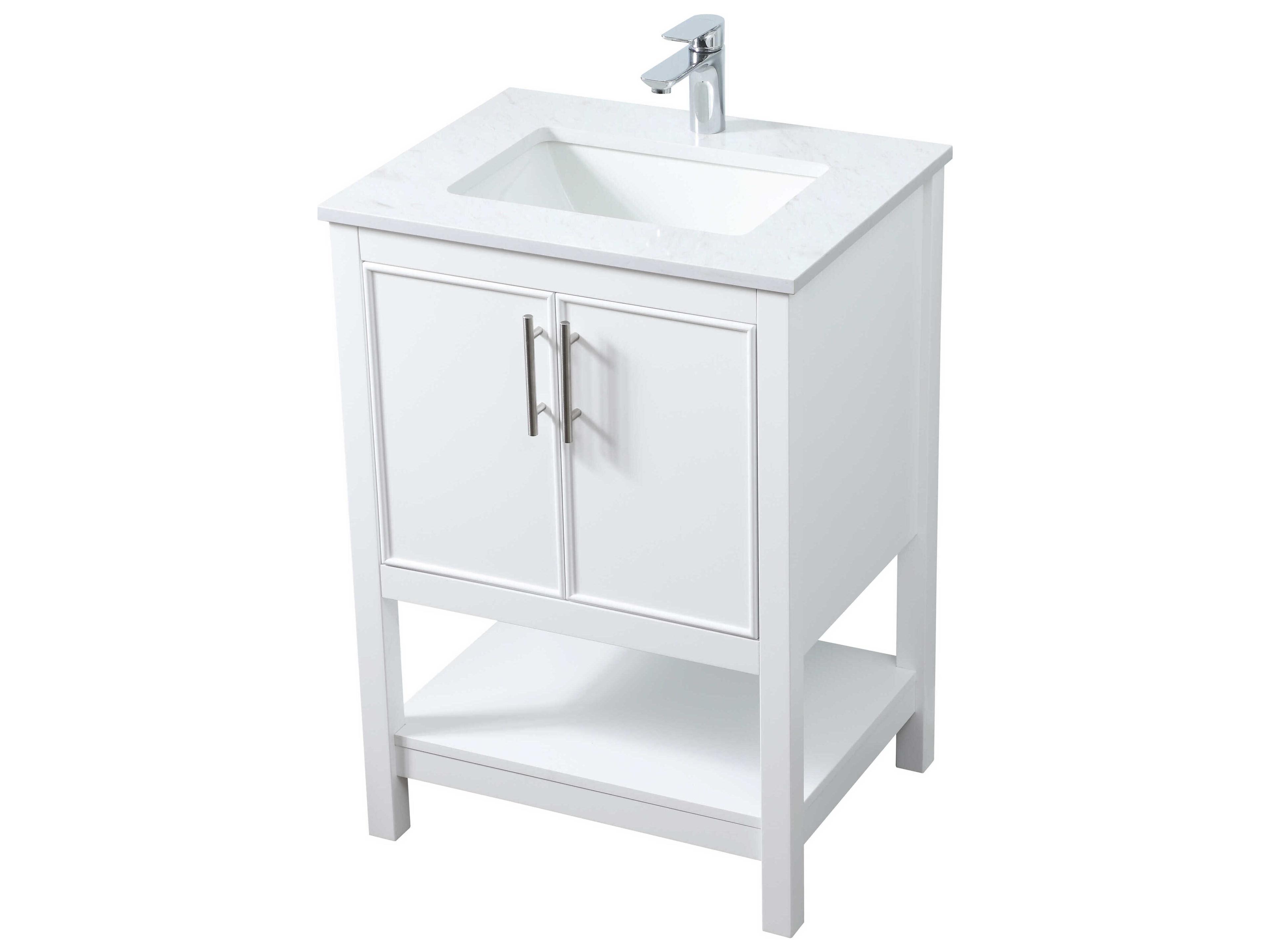 Elegant Lighting Everett White Vanity