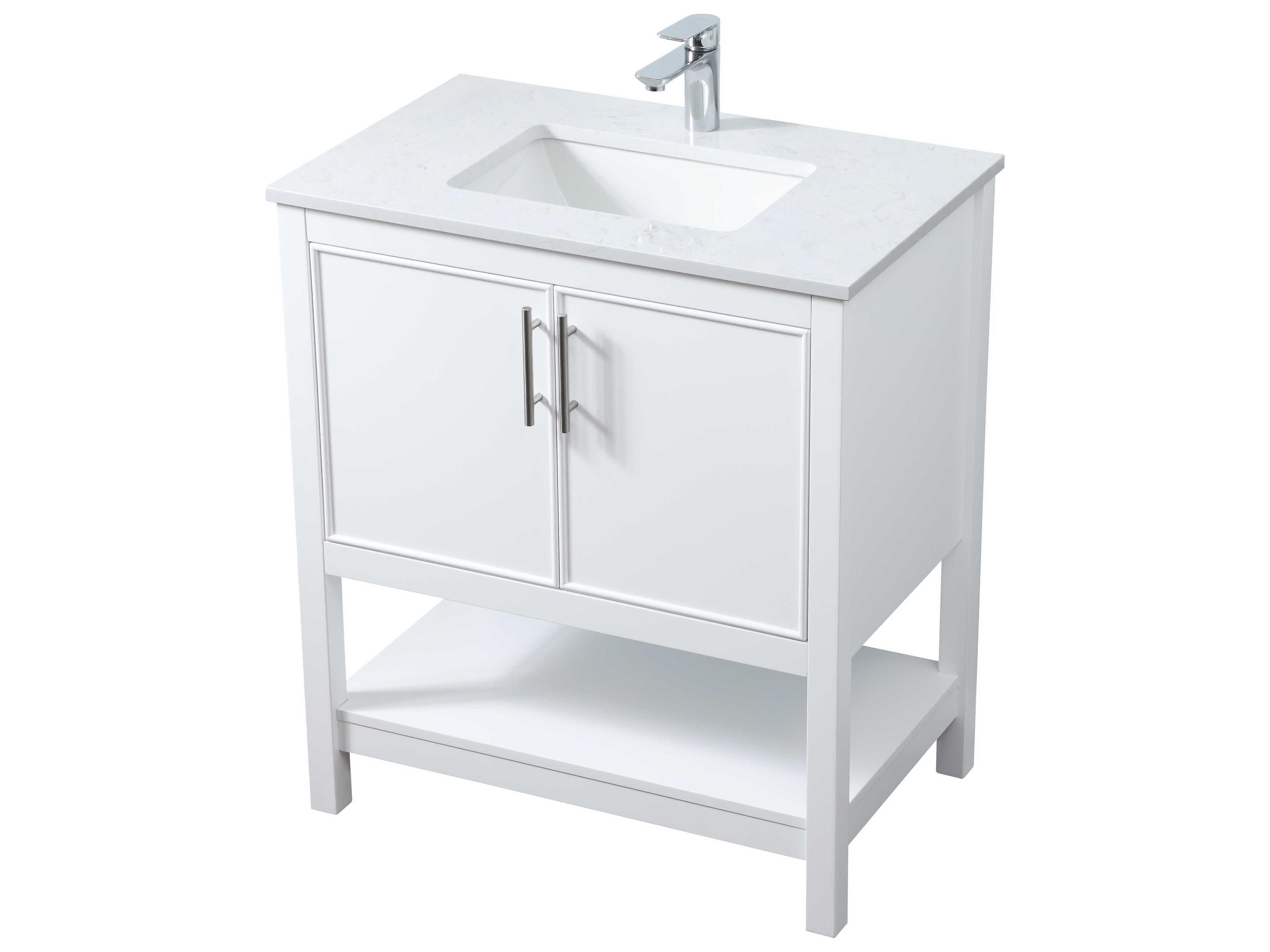Elegant Lighting Everett White Vanity