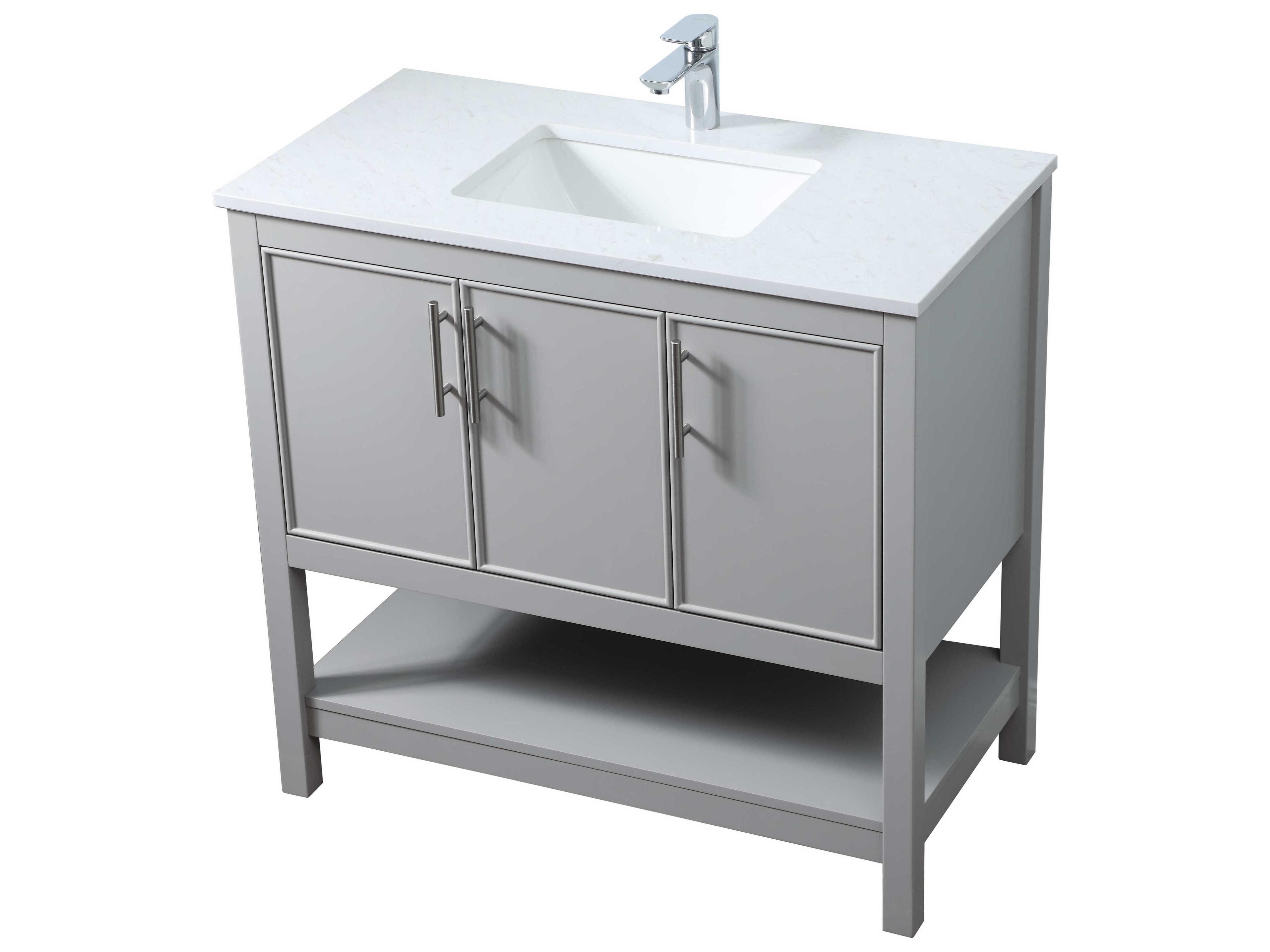 Elegant Lighting Everett Grey Vanity