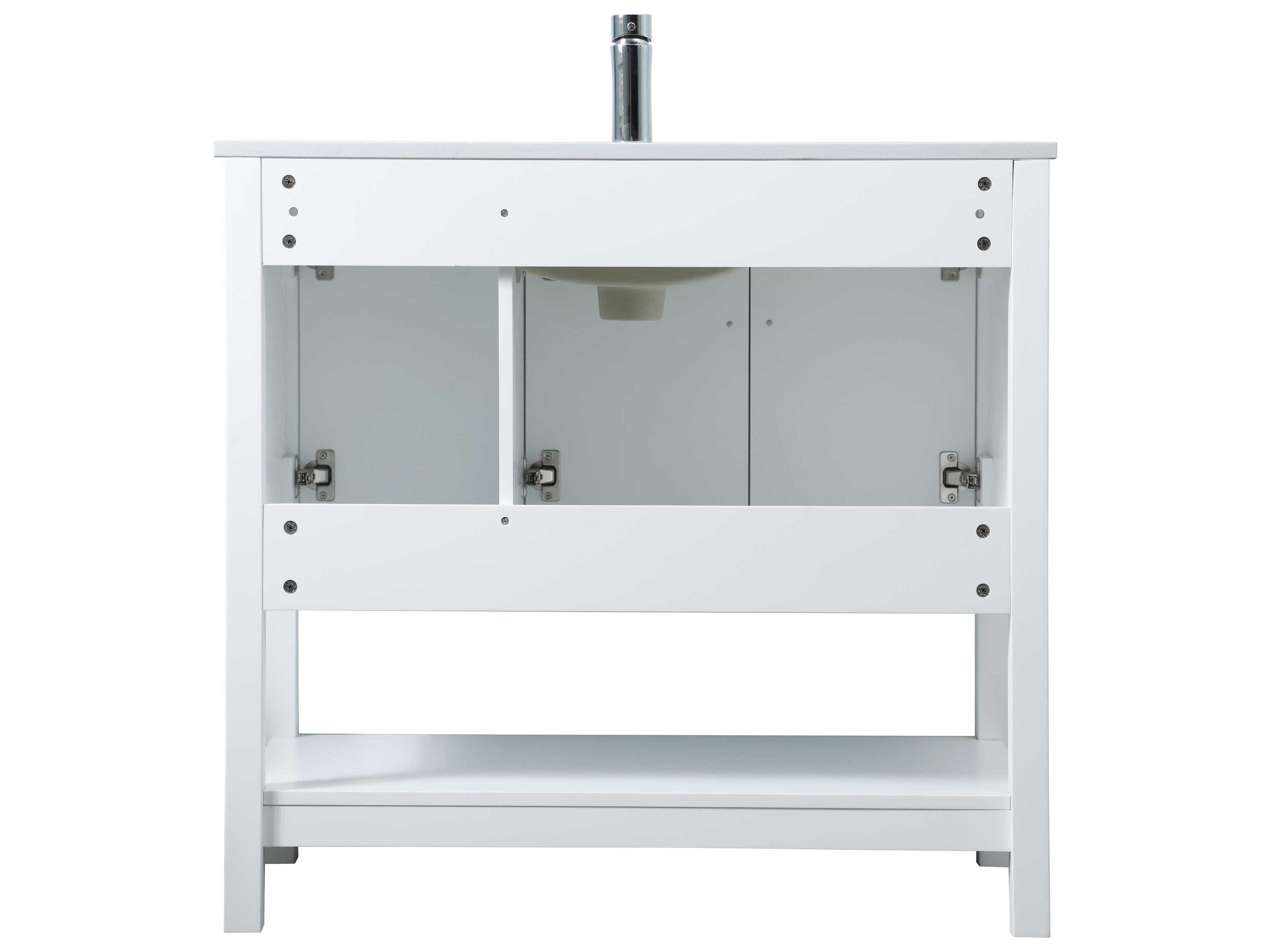 Elegant Lighting Everett White Vanity