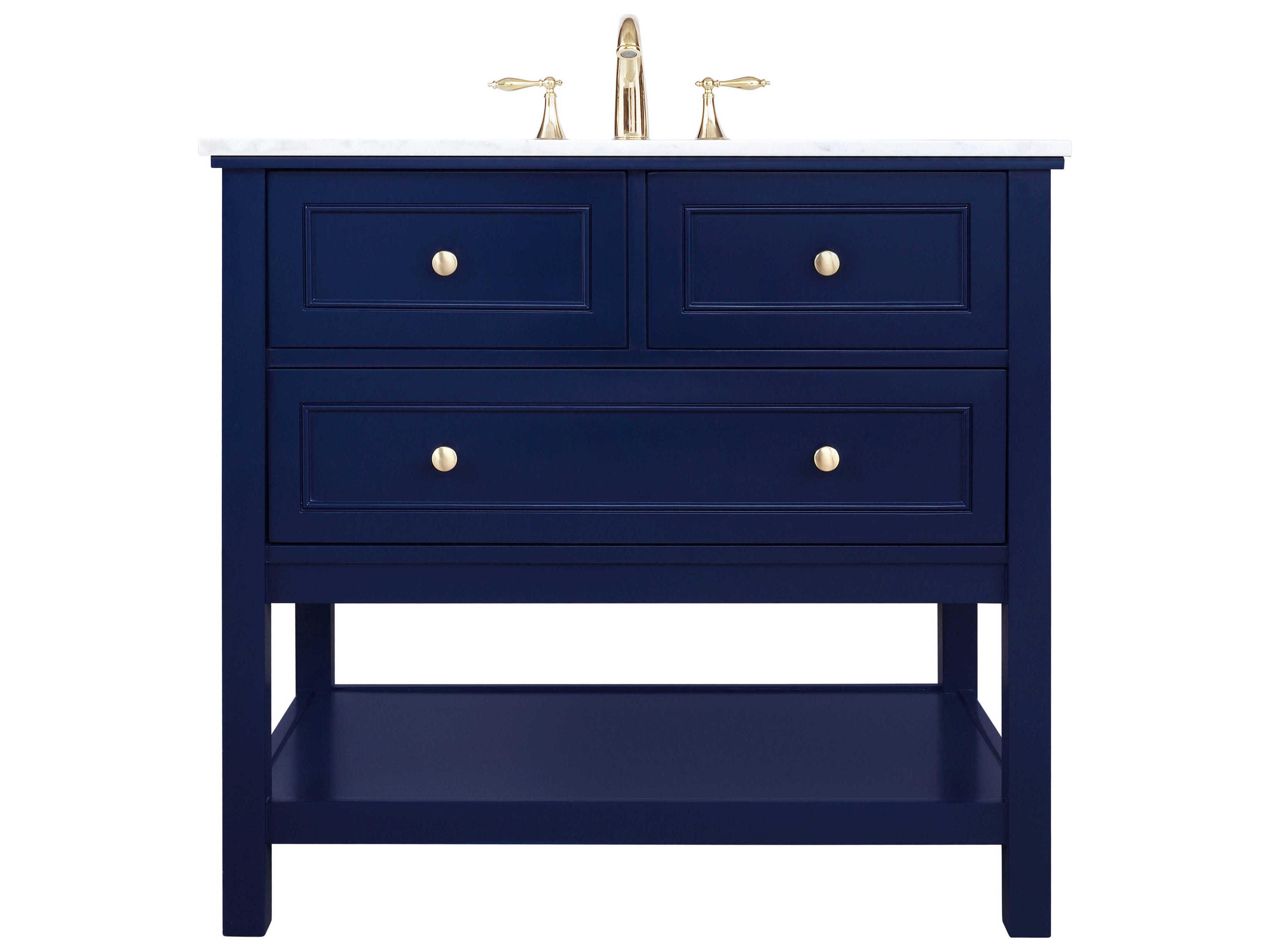 Metropolis Blue 36" Vanity