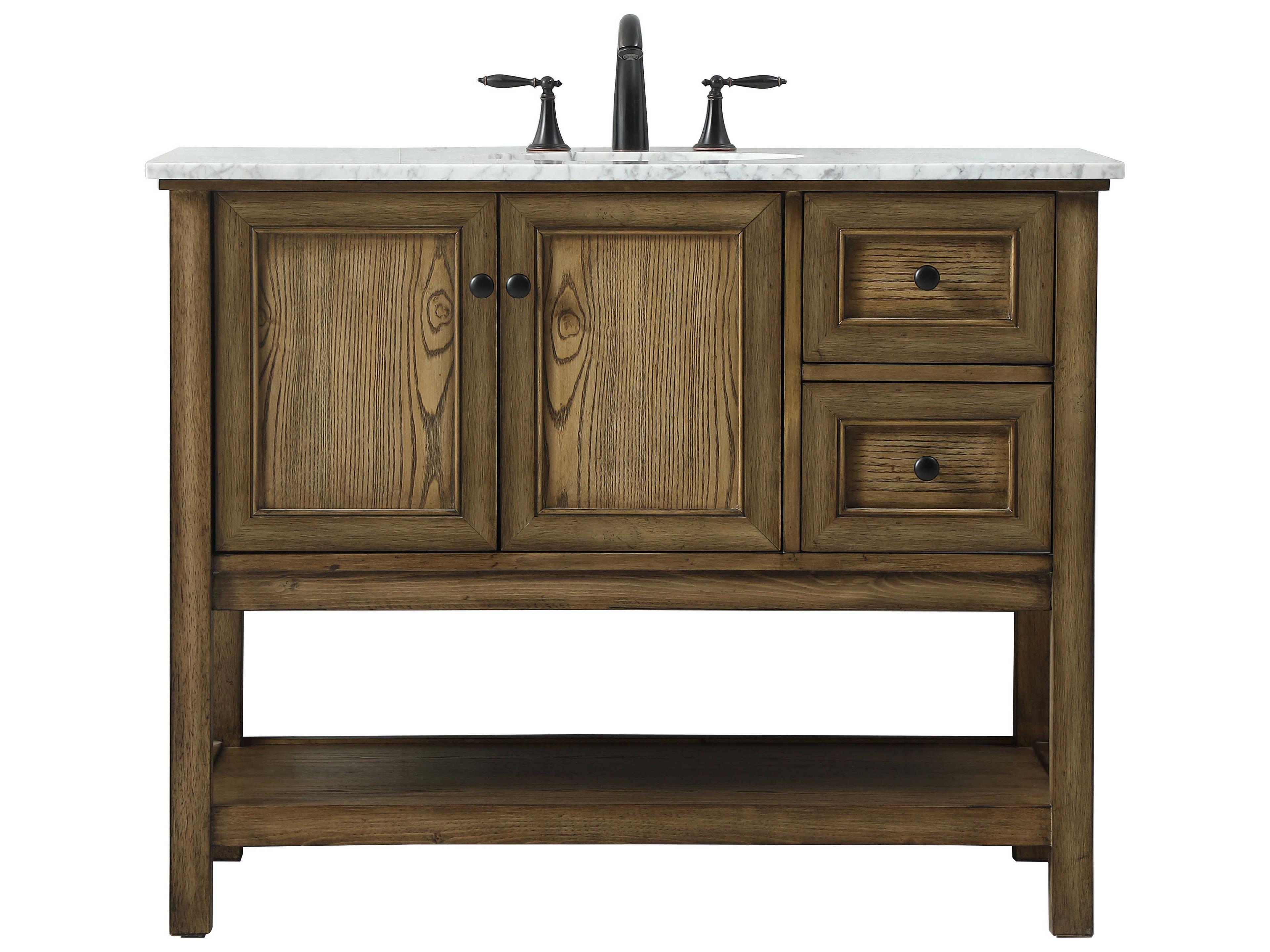 Metropolis 42-inch Bathroom Vanity in Driftwood