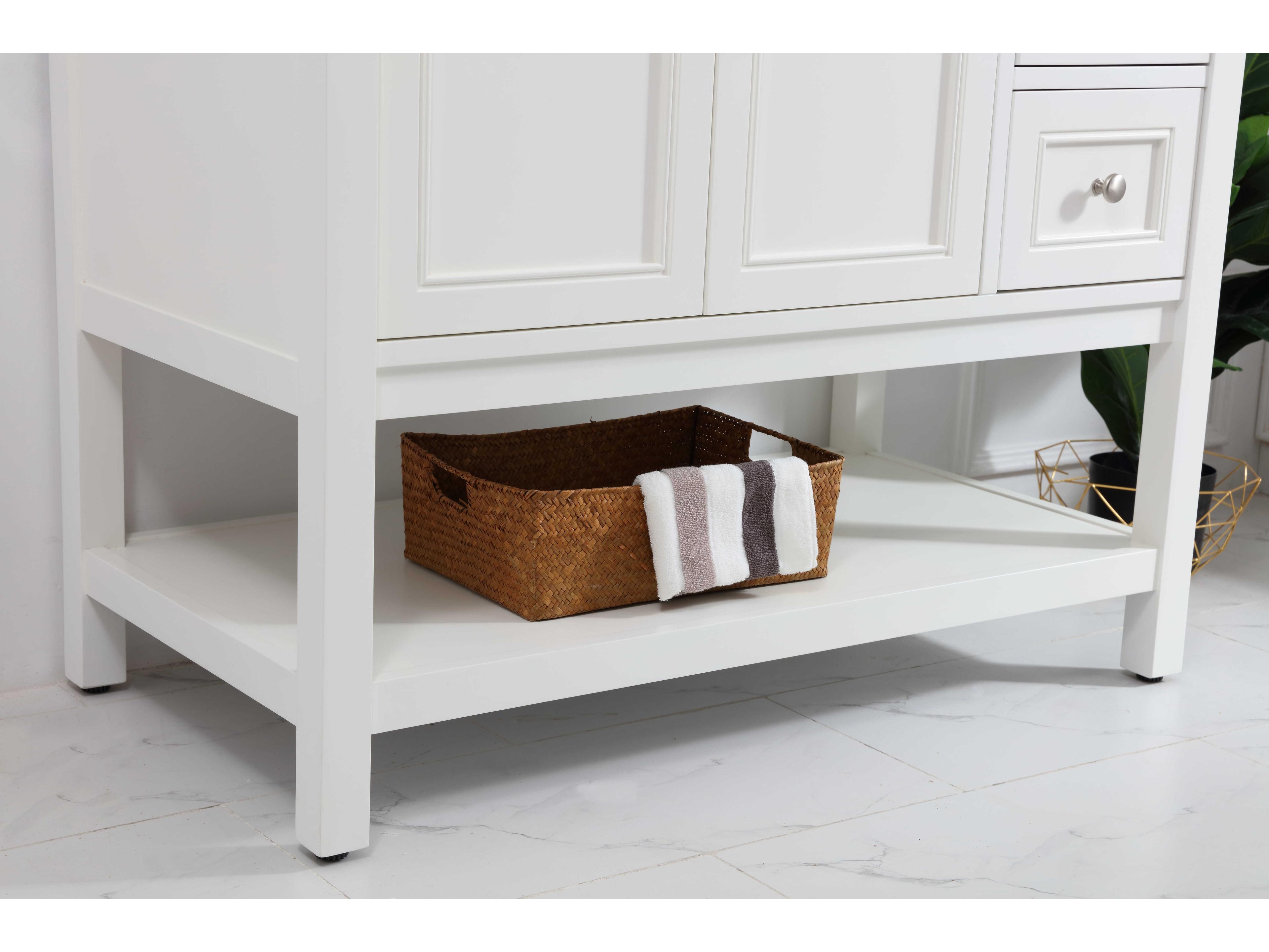 Elegant Lighting Metropolis White 42" Vanity