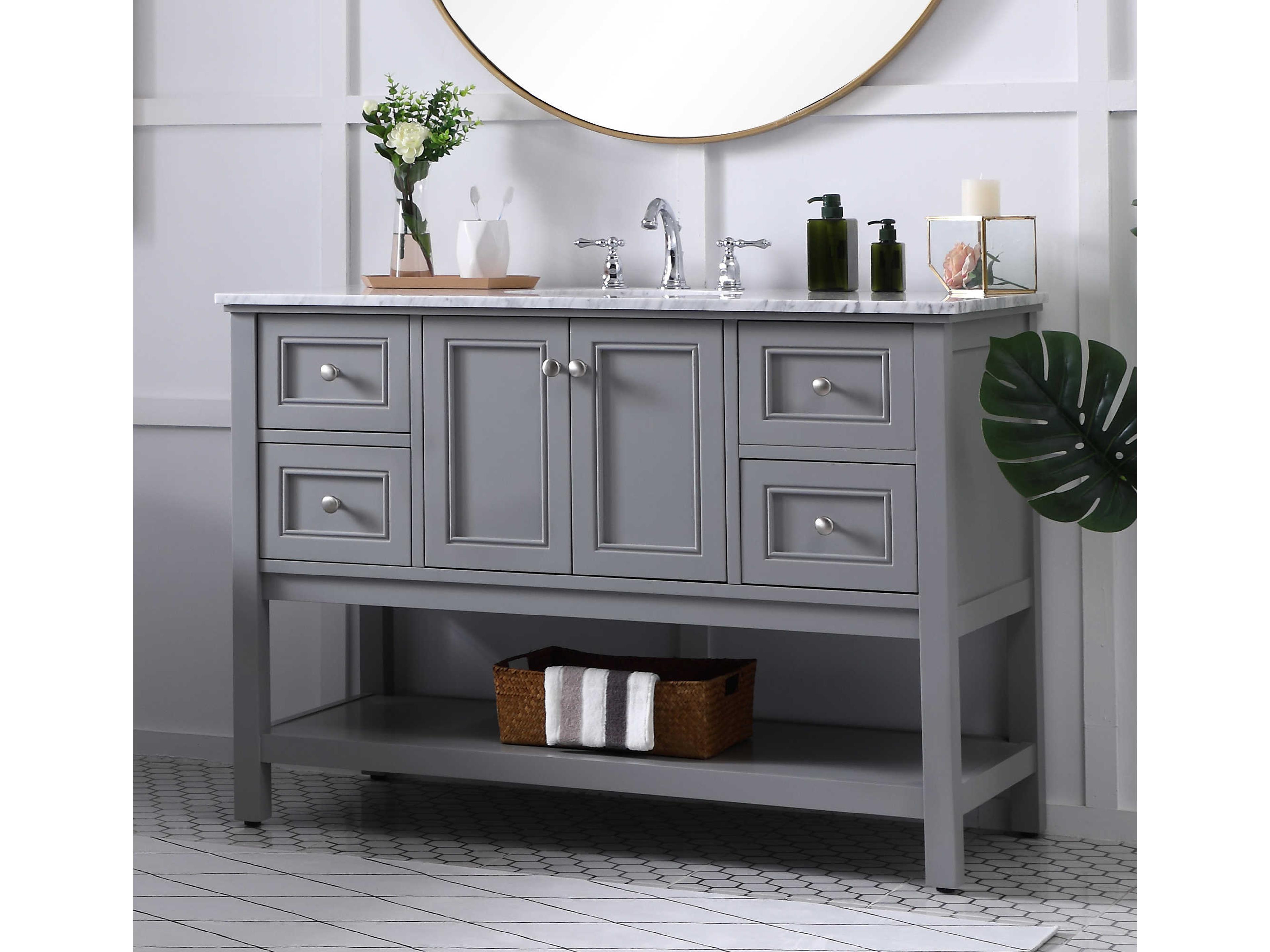 Elegant Lighting Metropolis Grey 48" Vanity