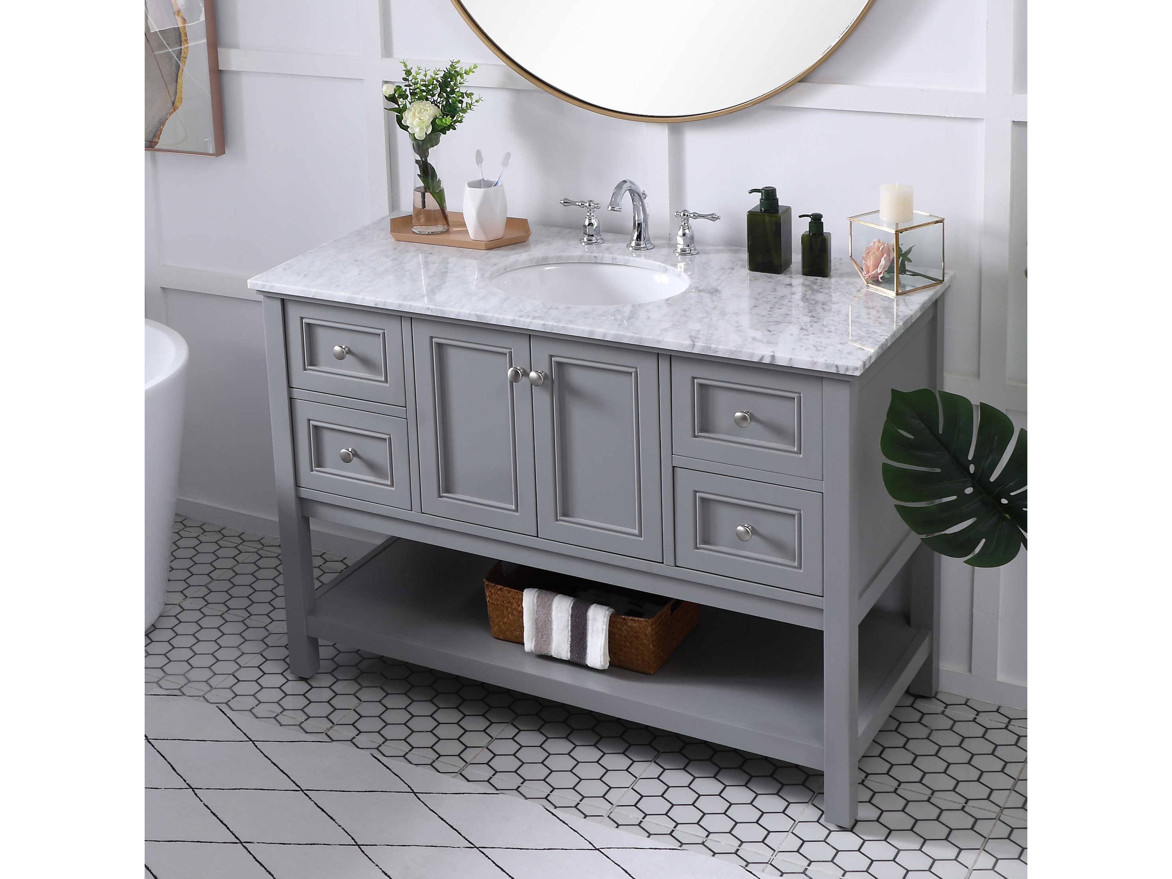 Elegant Lighting Metropolis Grey 48" Vanity