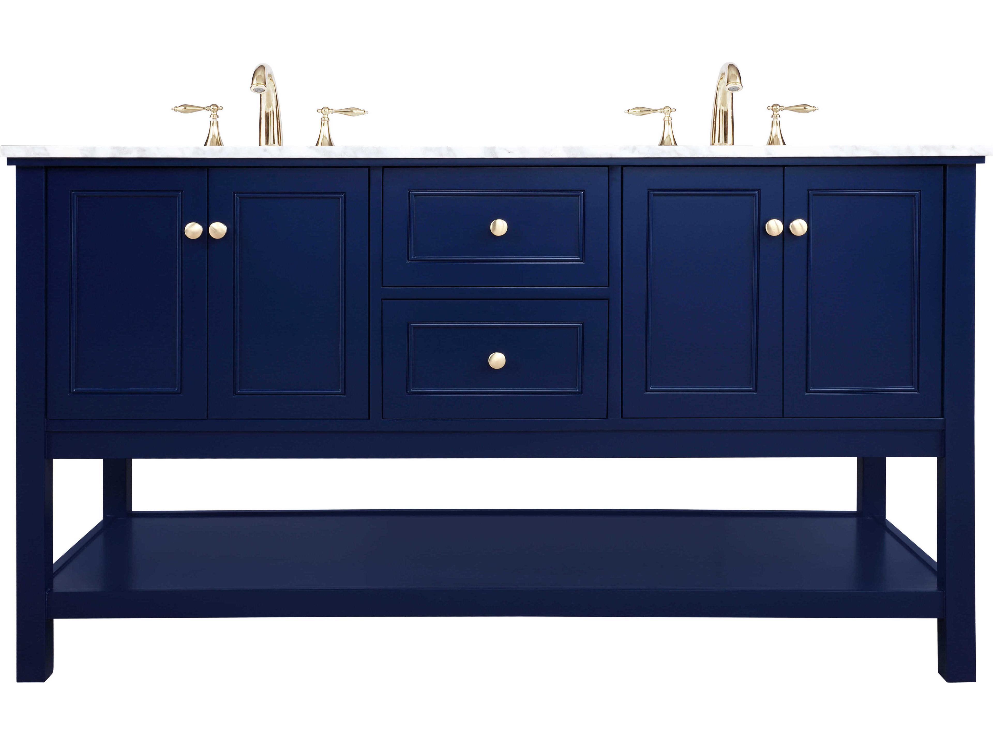 Metropolis Blue 60" Vanity