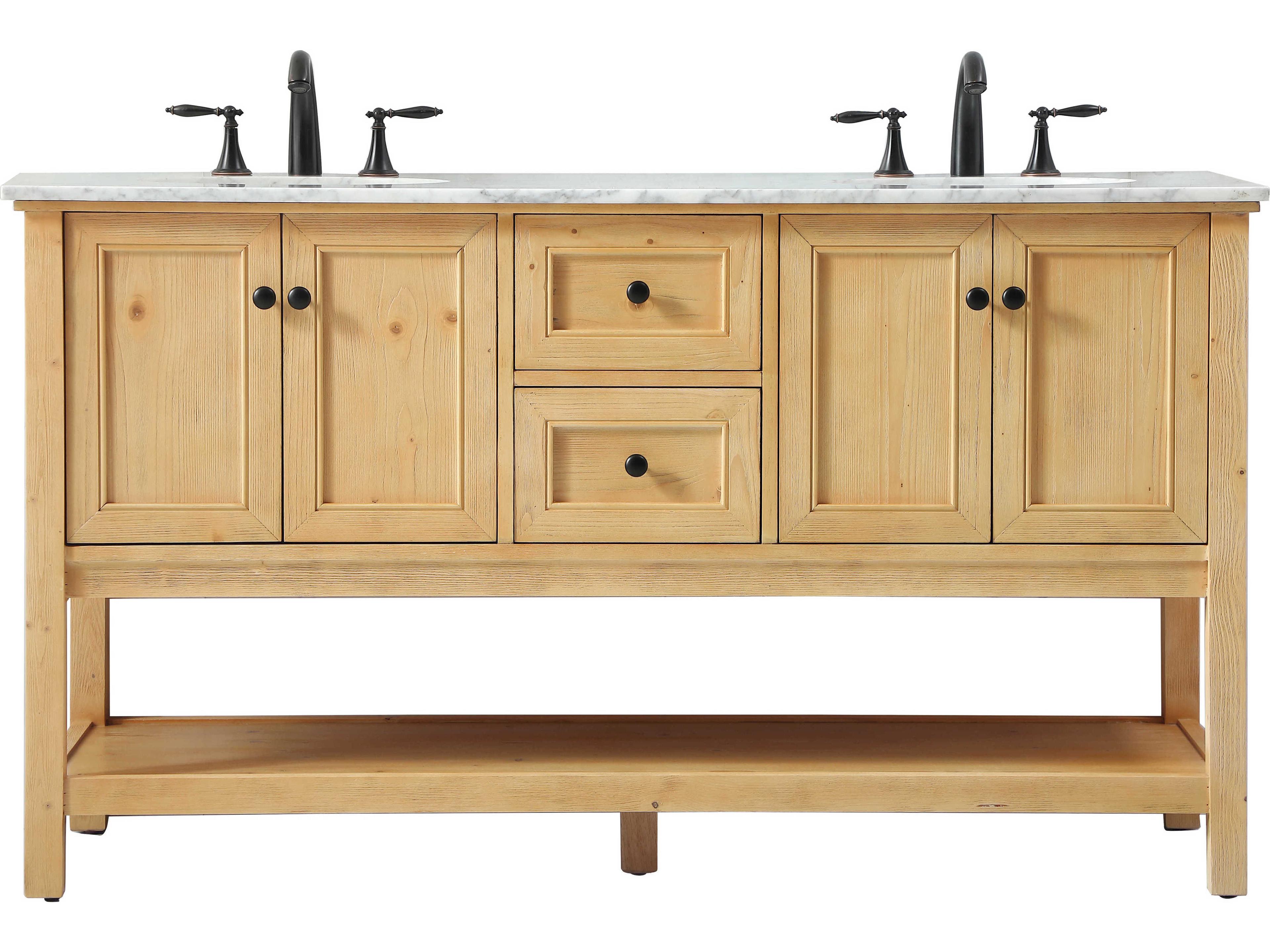 Metropolis Natural Wood 60" Vanity