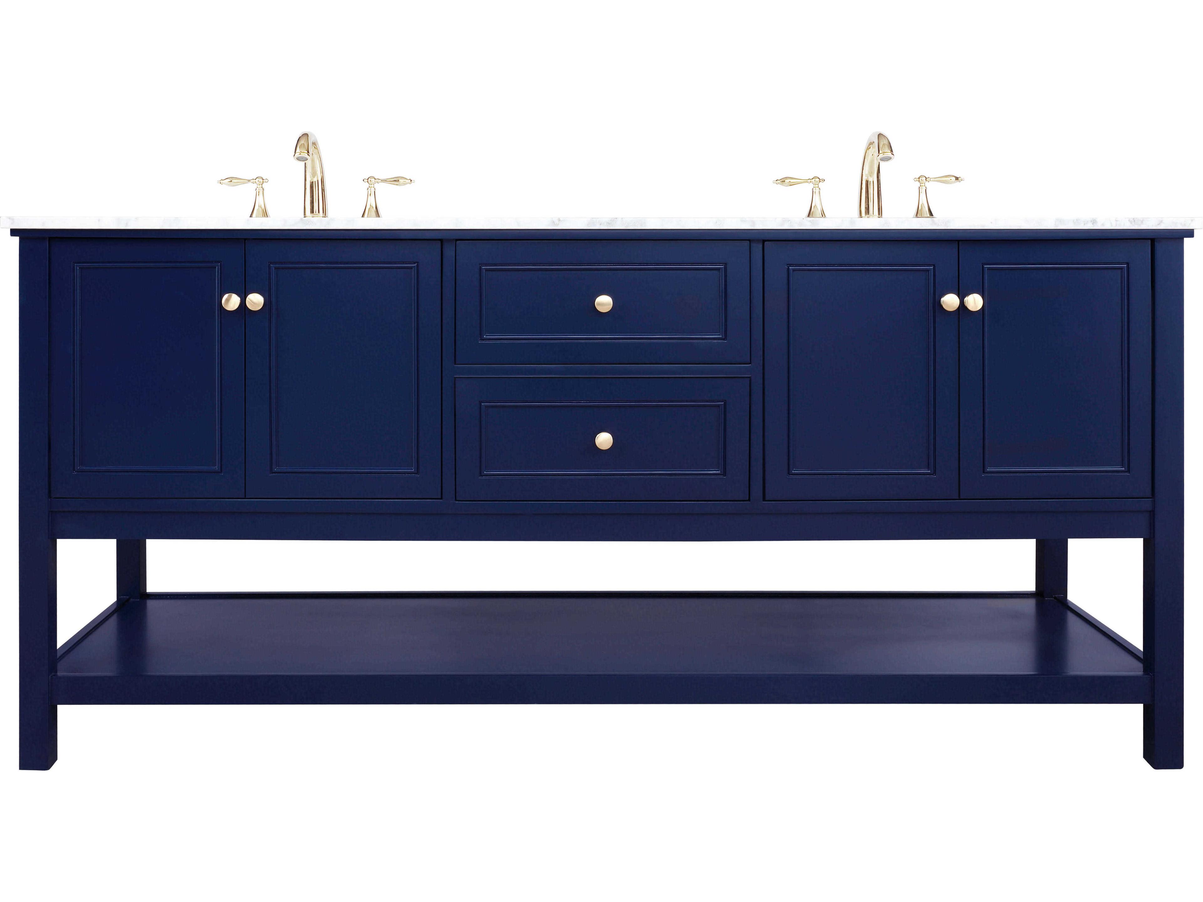 Metropolis Blue 72" Vanity