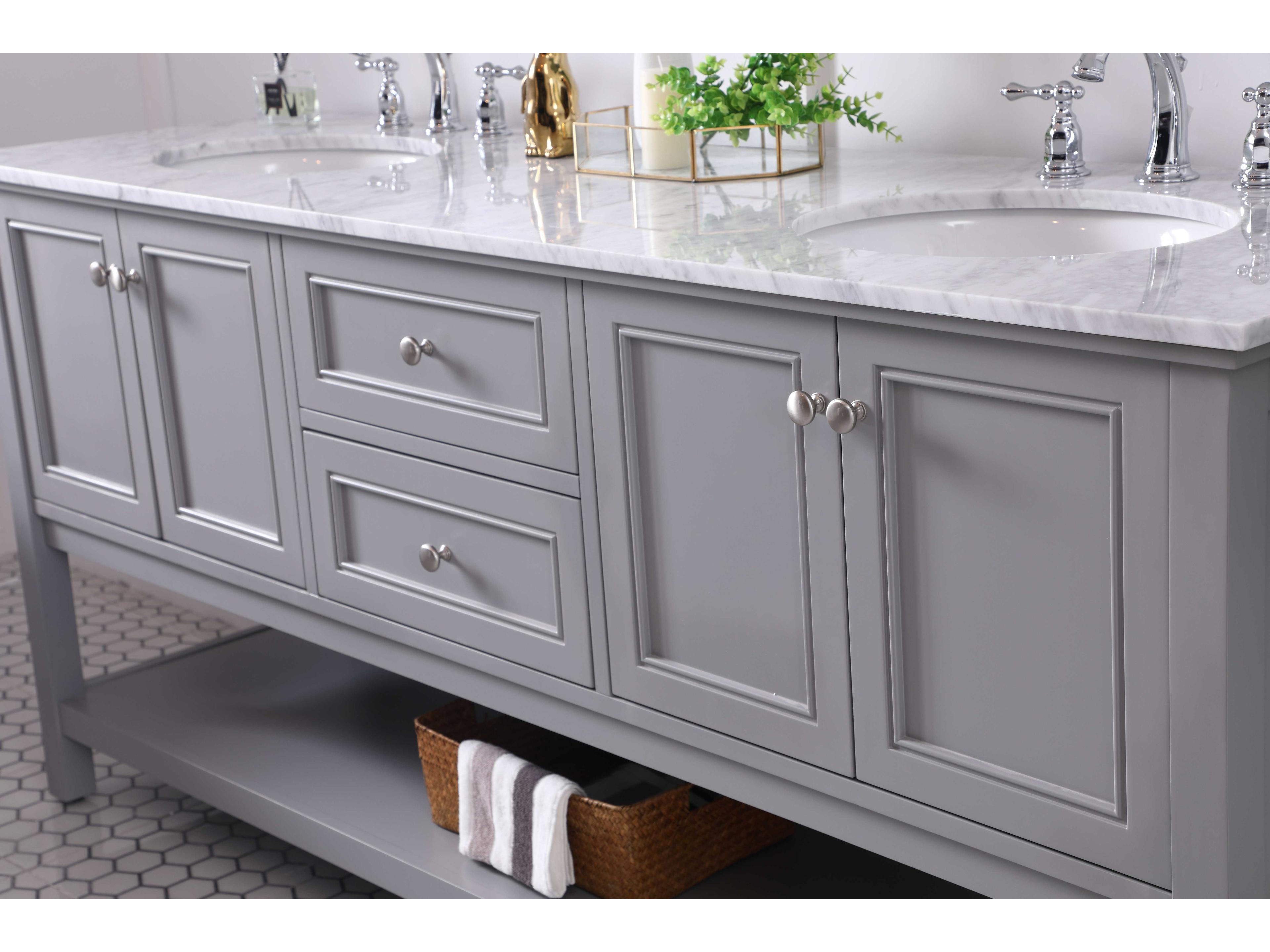 Elegant Lighting Metropolis Grey 72" Vanity