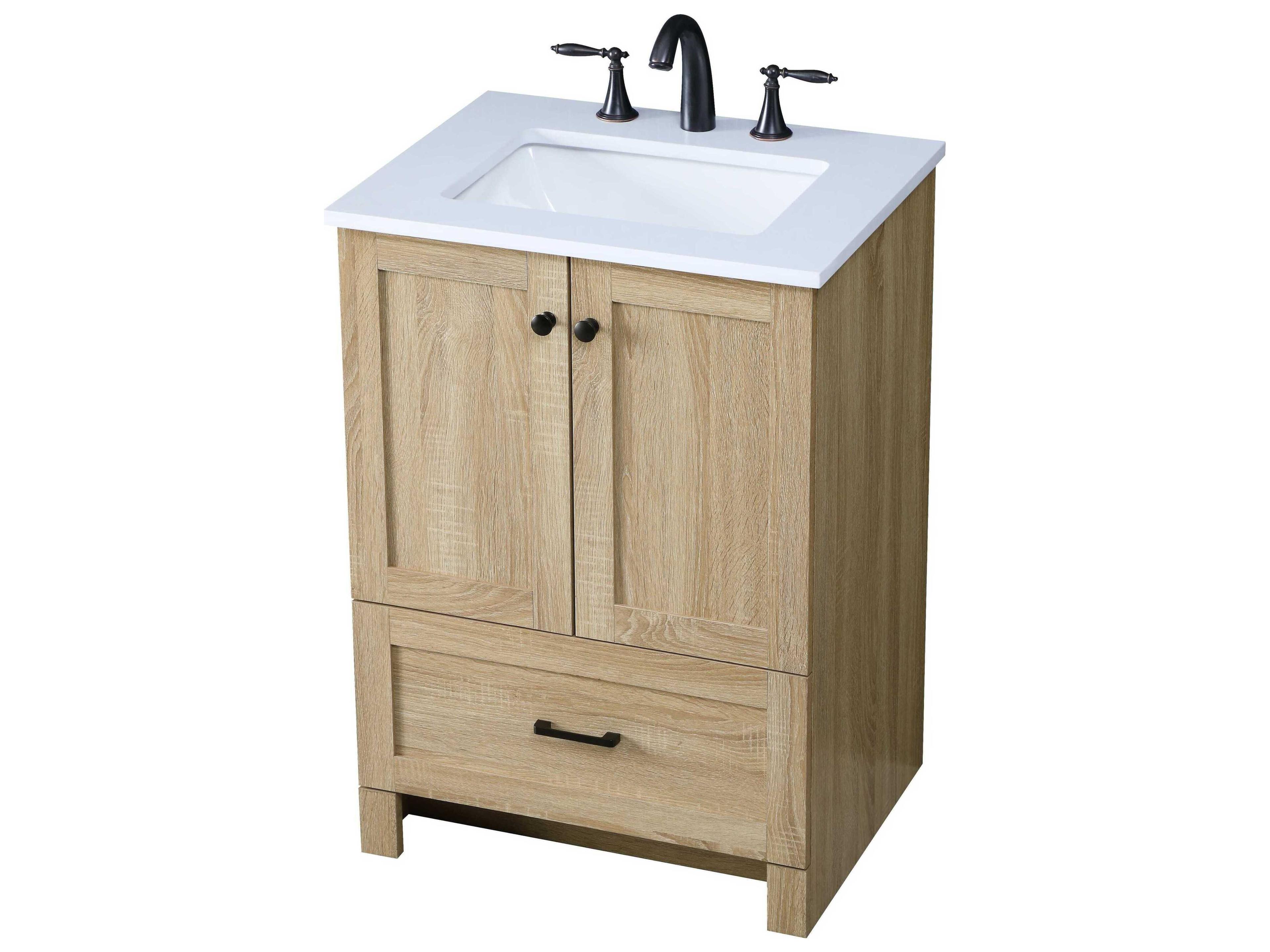 Elegant Lighting Soma 24" Mango Wood Vanity