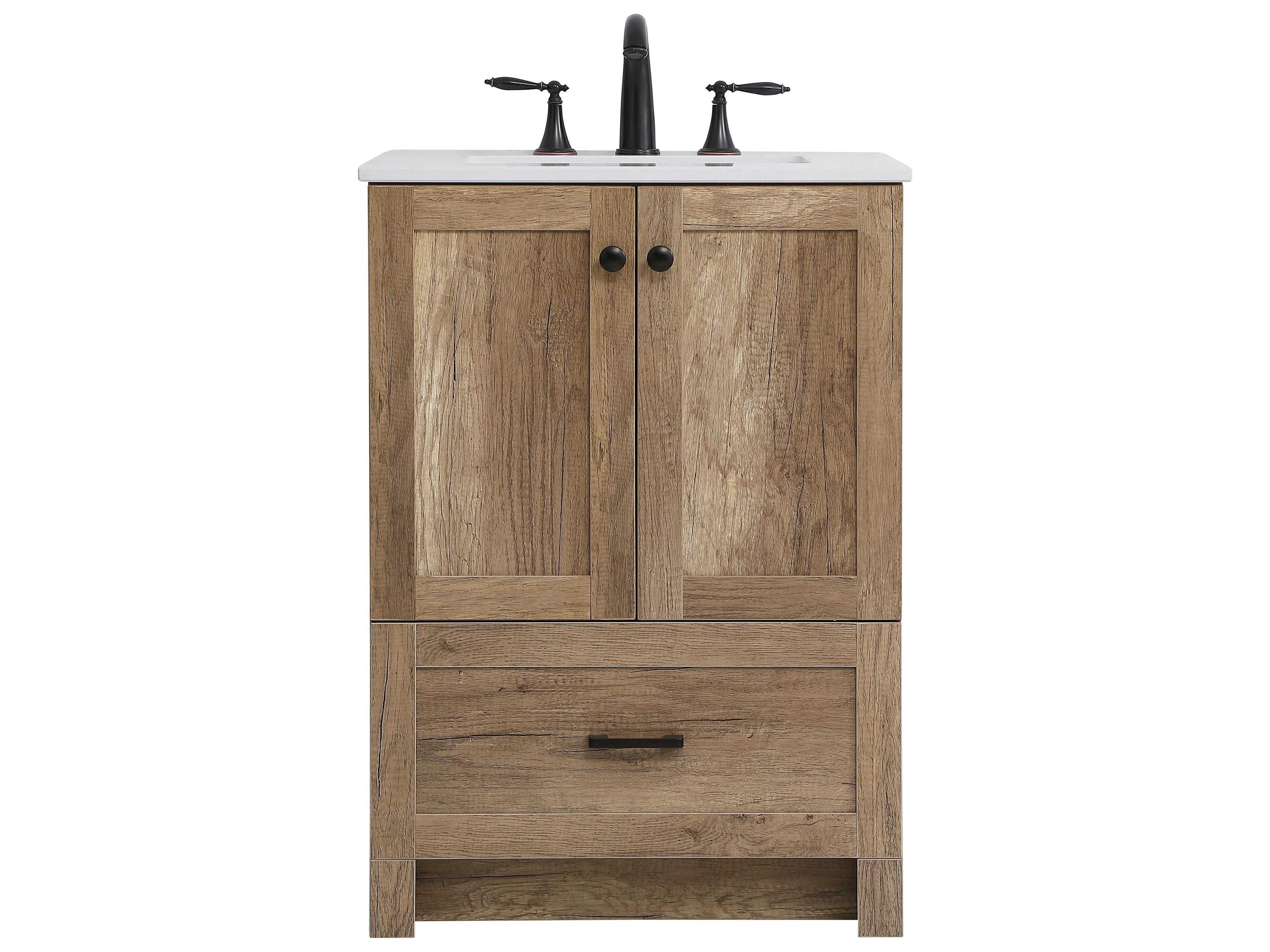 Elegant Lighting Soma Natural Oak 24" Vanity