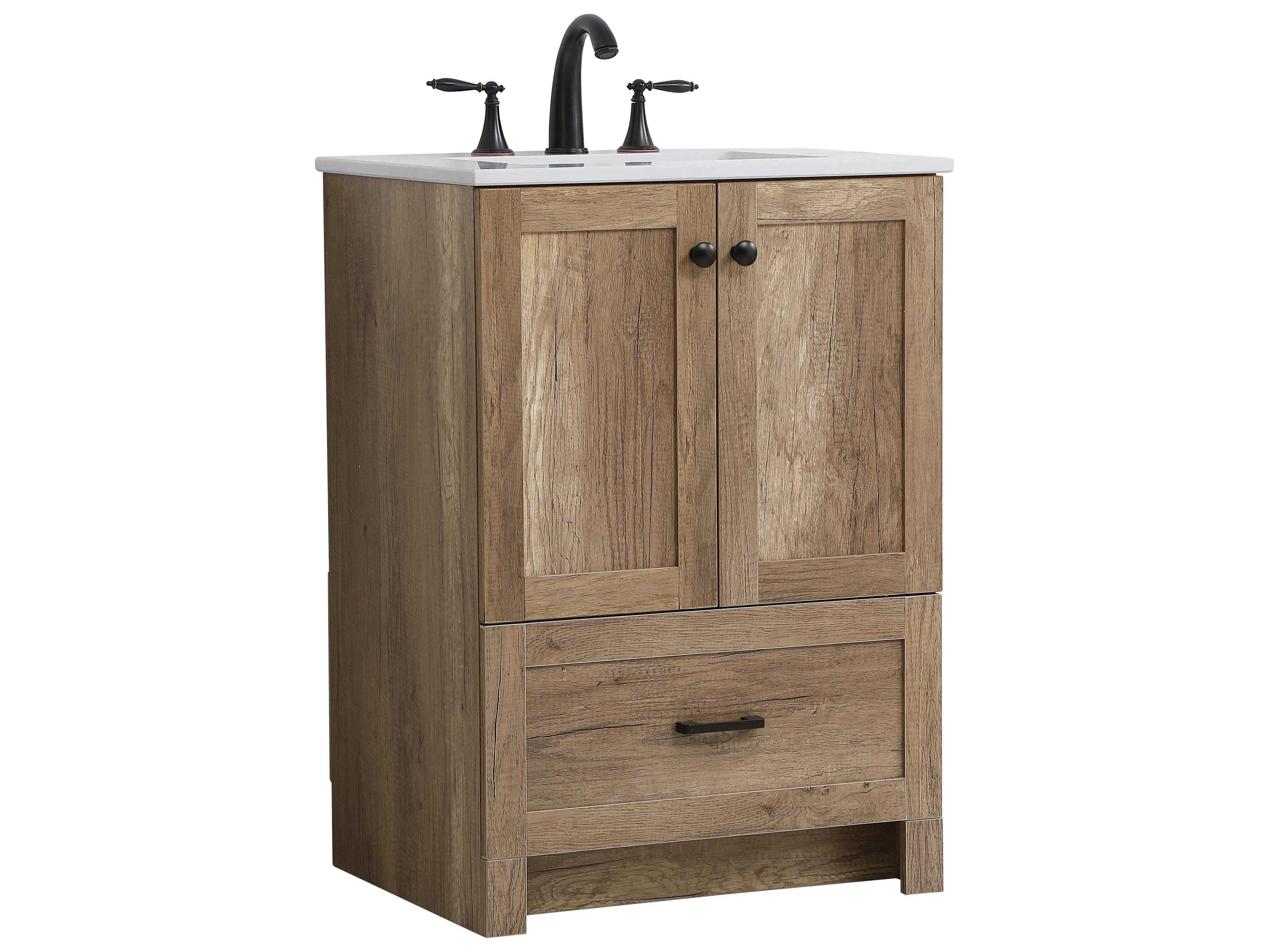 Elegant Lighting Soma Natural Oak 24" Vanity