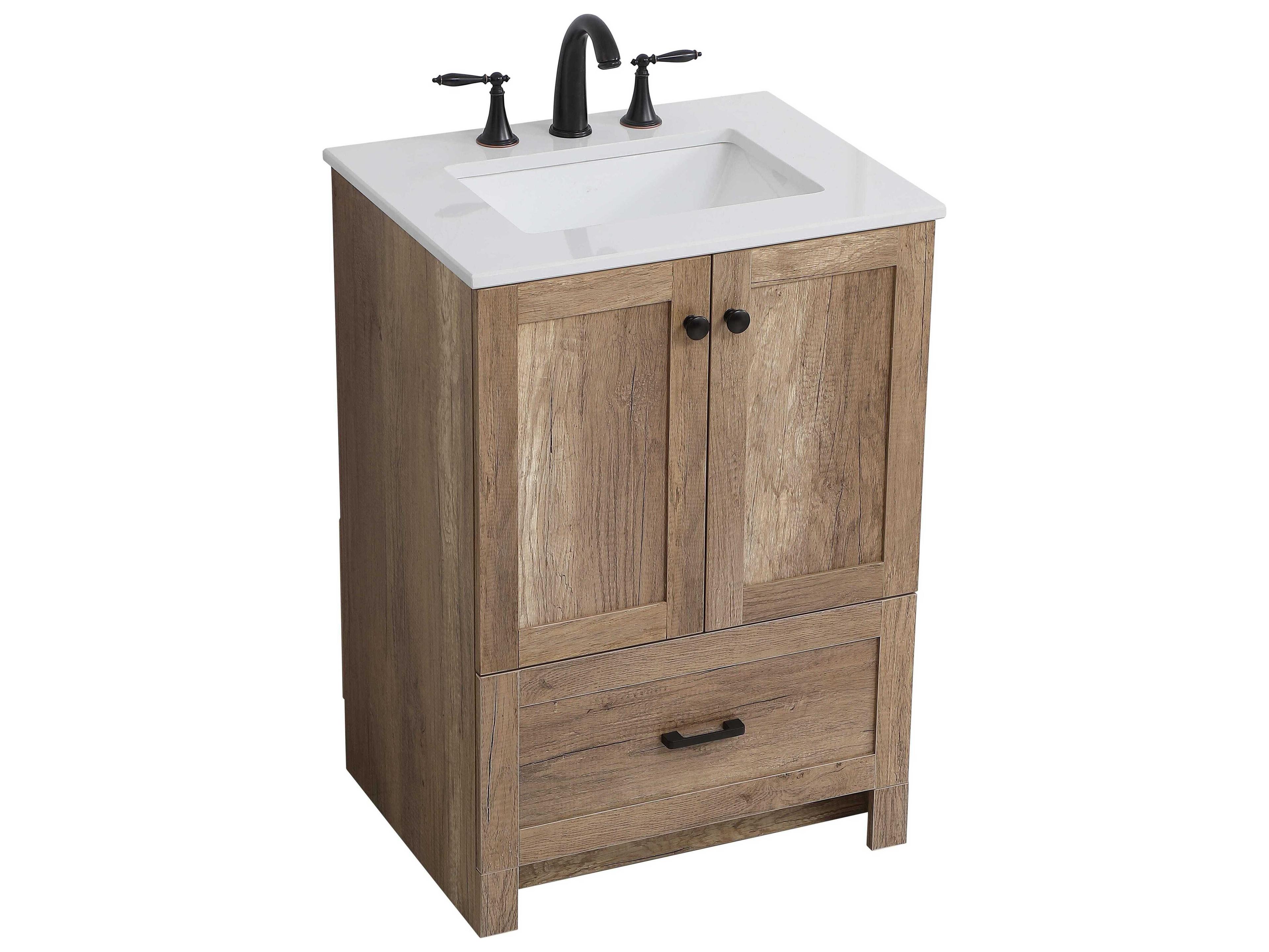 Elegant Lighting Soma Natural Oak 24" Vanity