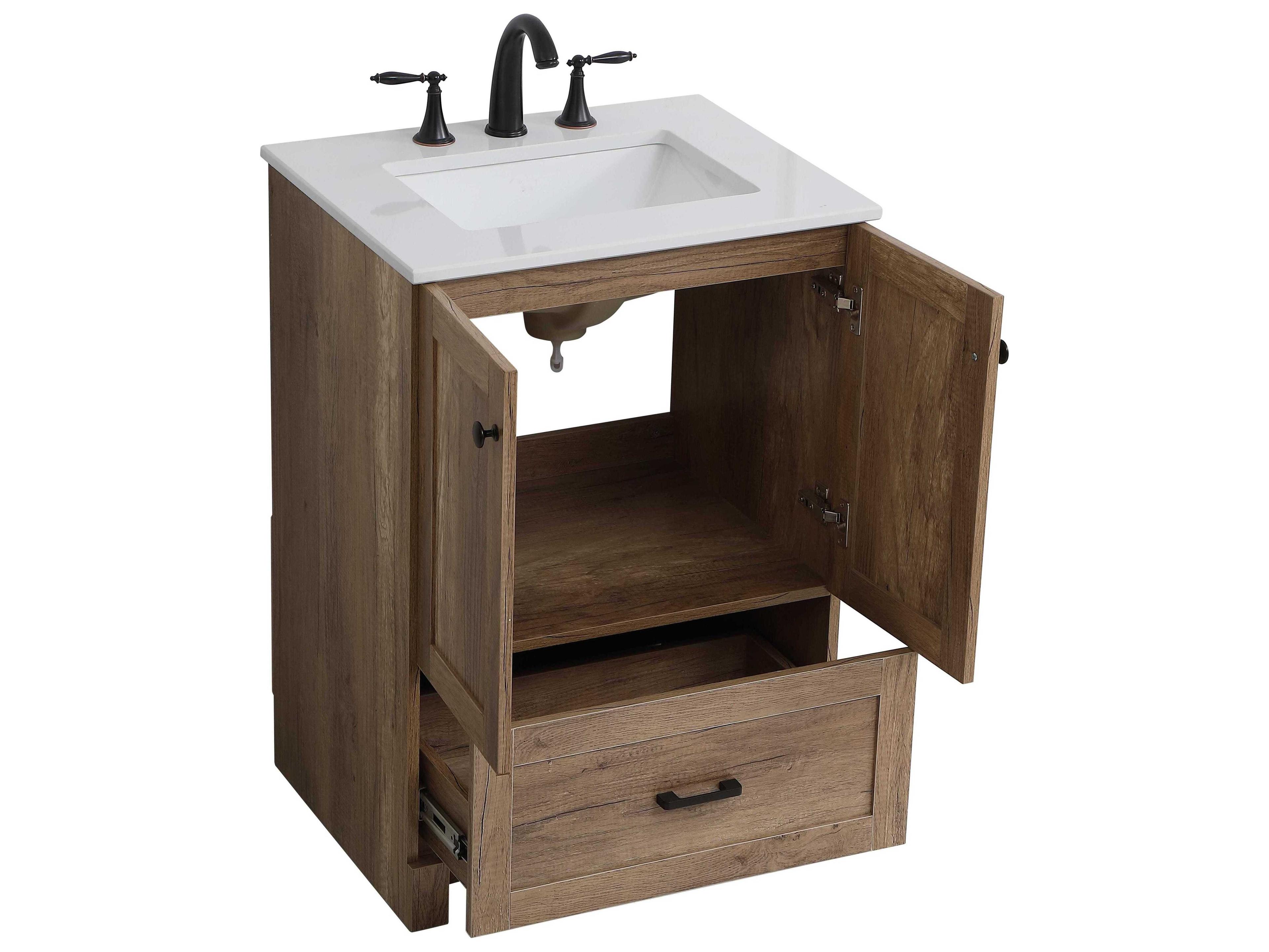 Elegant Lighting Soma Natural Oak 24" Vanity
