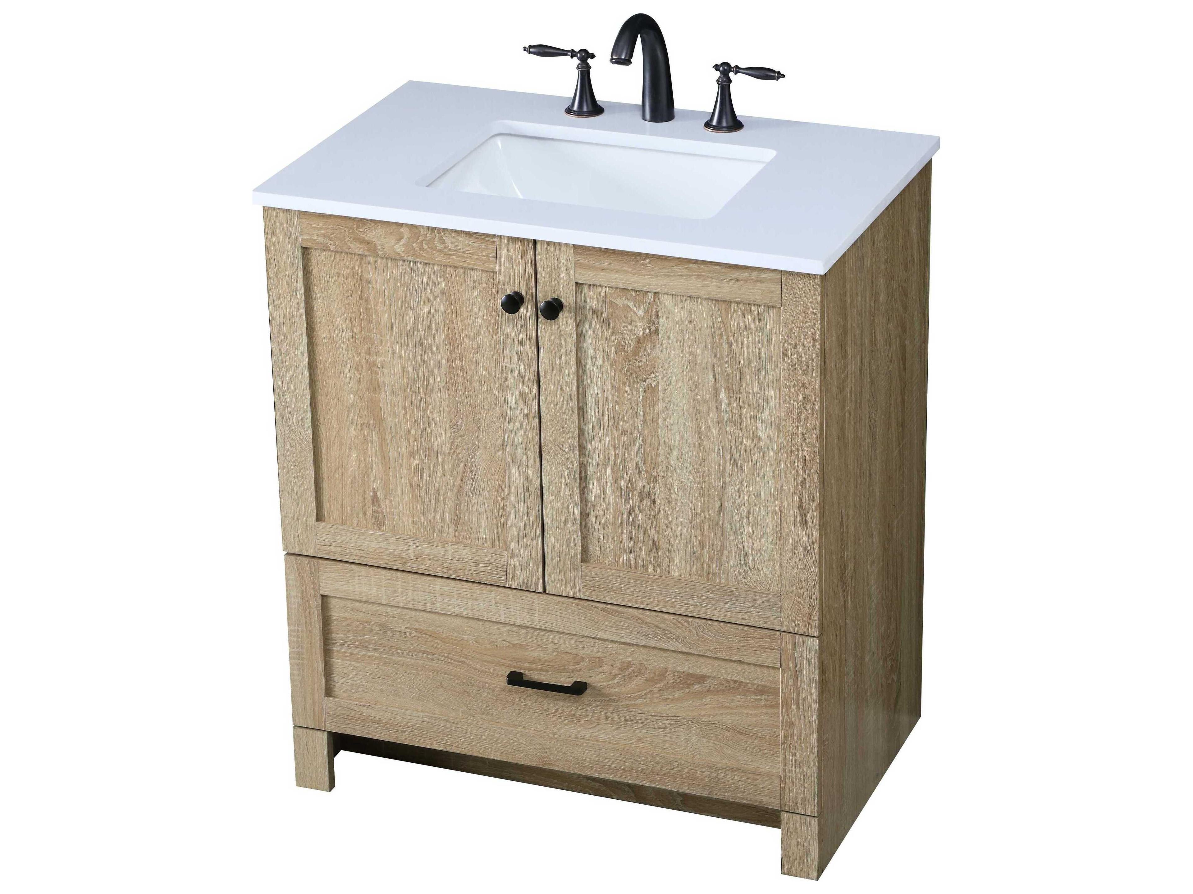 Elegant Lighting Soma 30" Mango Wood Vanity
