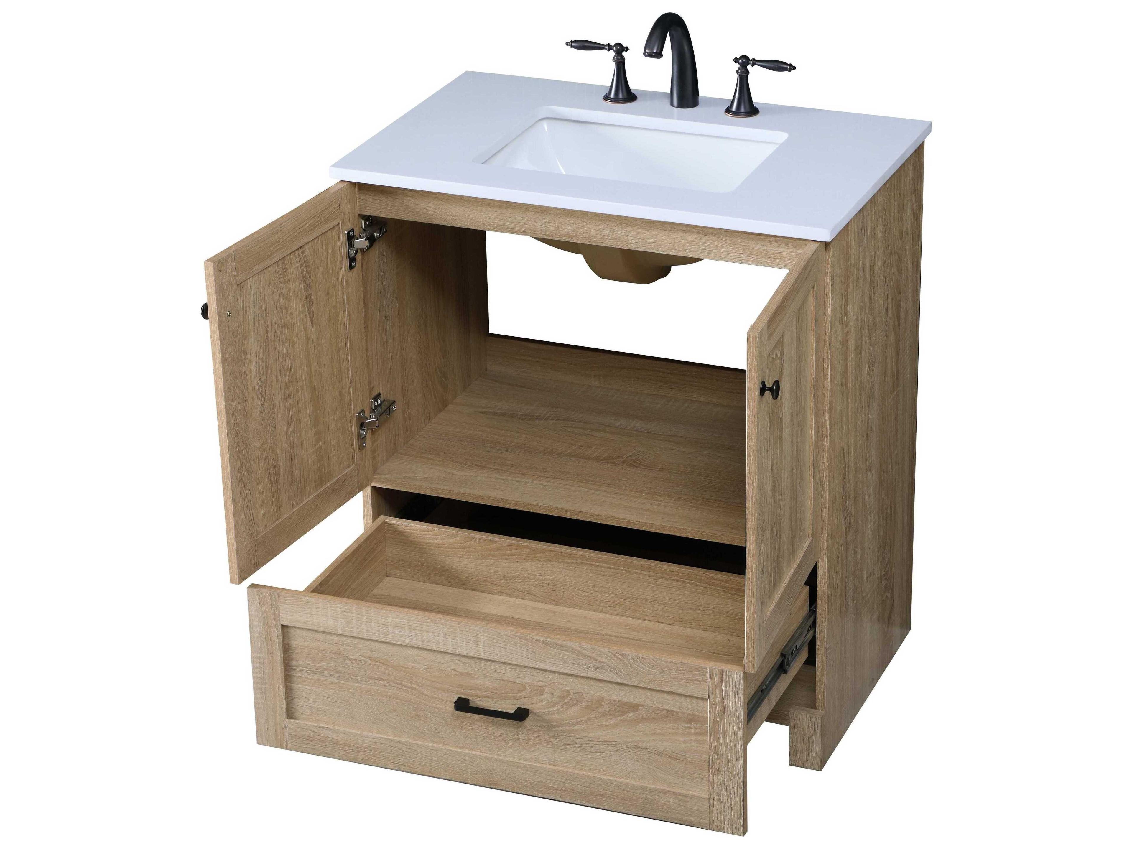 Elegant Lighting Soma 30" Mango Wood Vanity