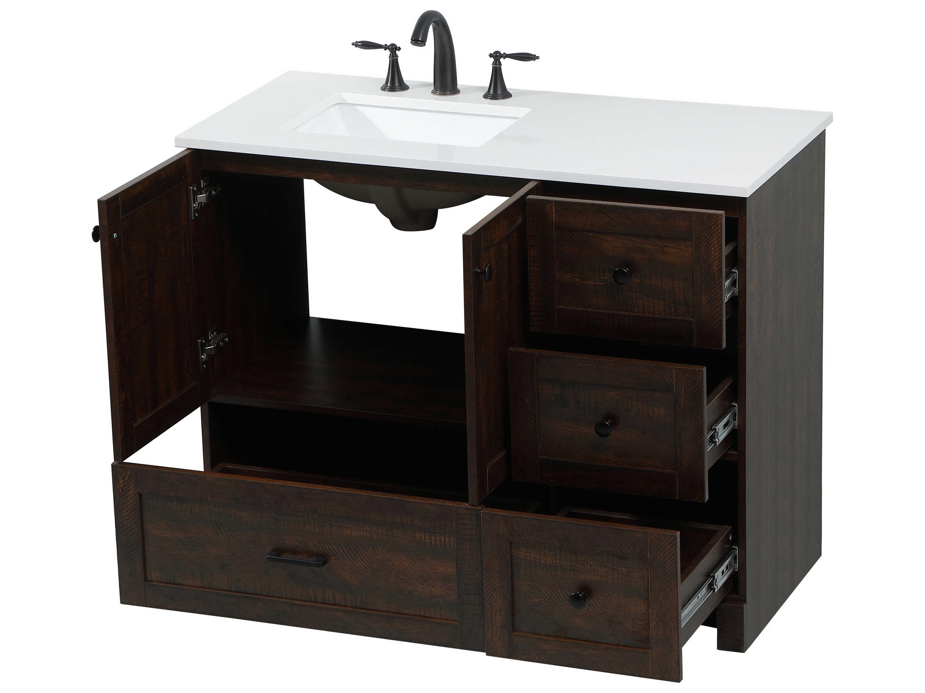 Elegant Lighting Soma Expresso 42" Vanity