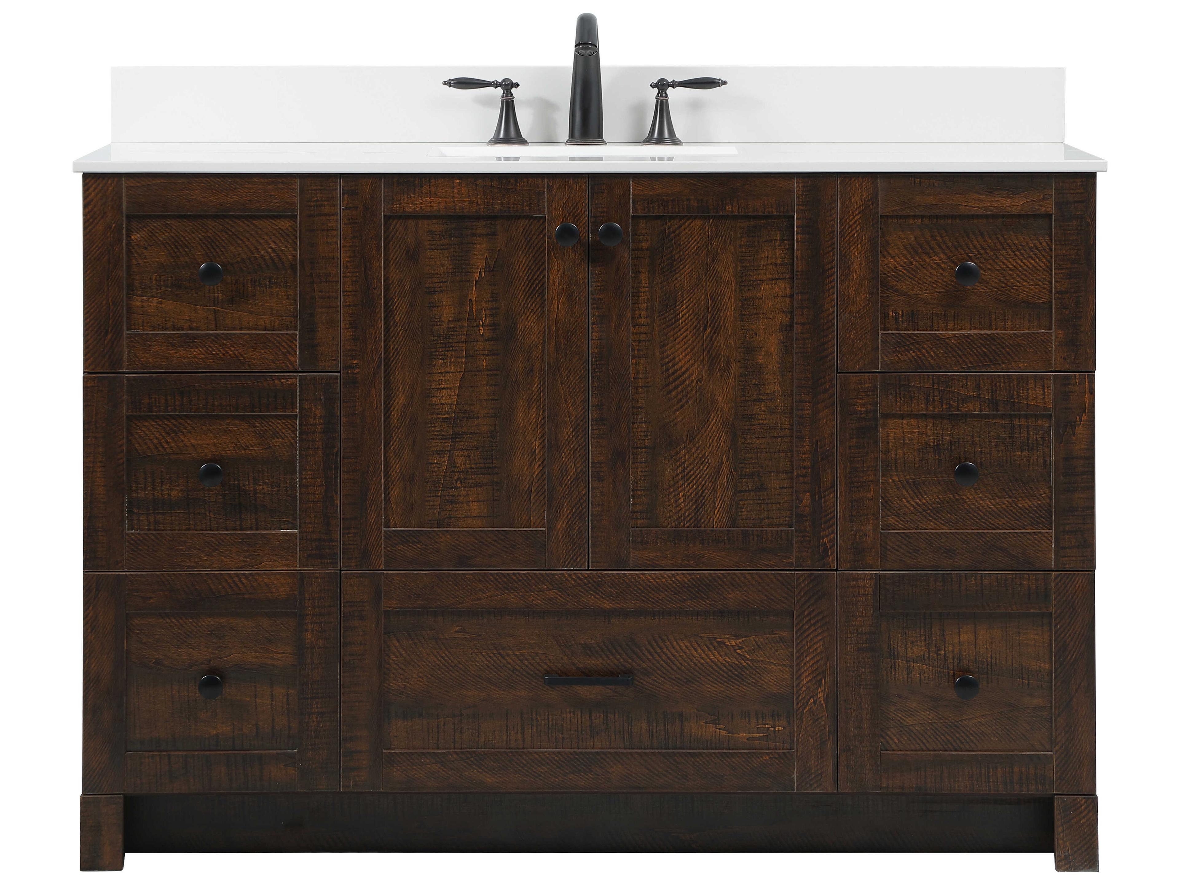 Elegant Lighting Soma Expresso 48" Vanity with Backsplash